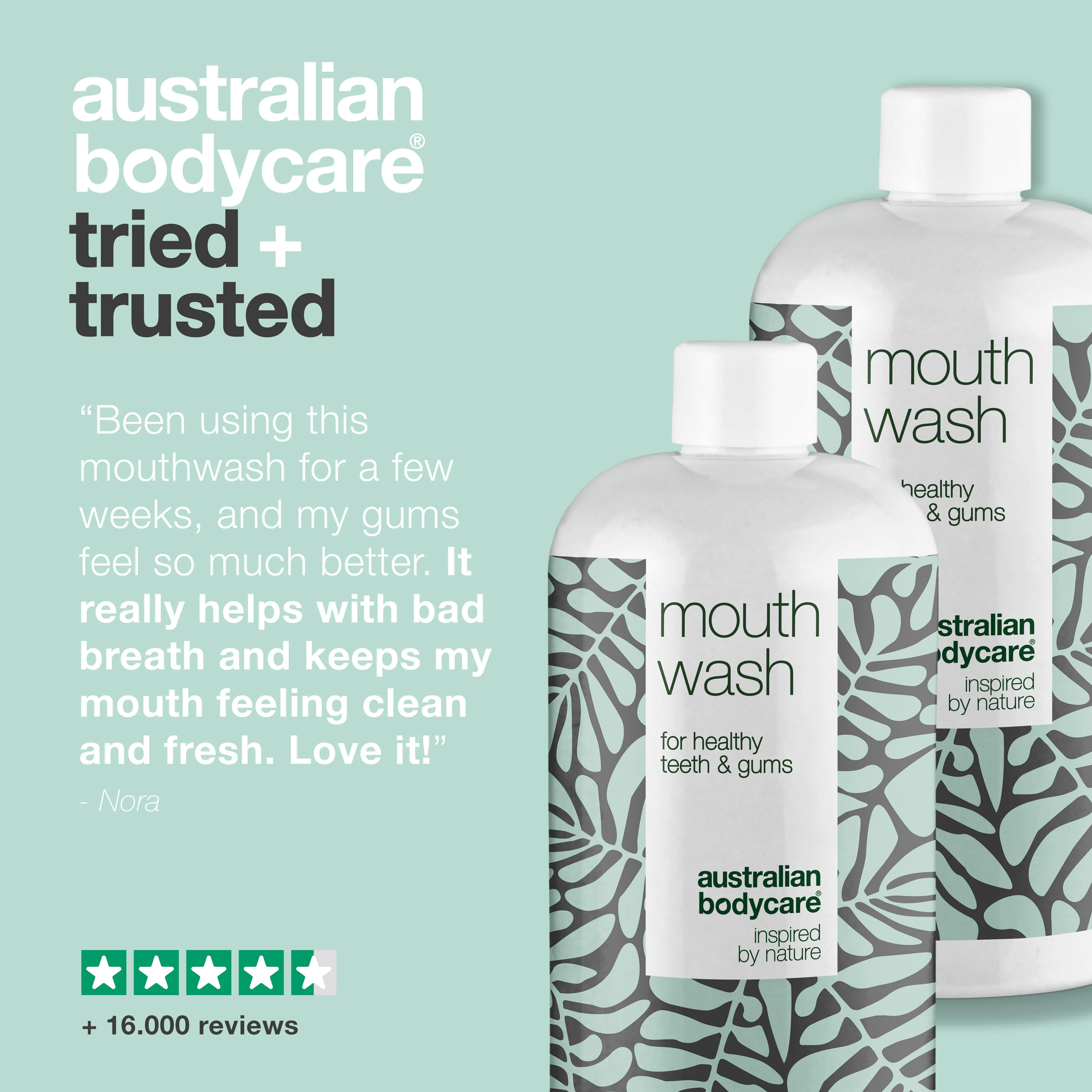 2 x mouthwash for bad breath and bad taste in the mouth — For daily care of thrush and gingivitis - Image 5