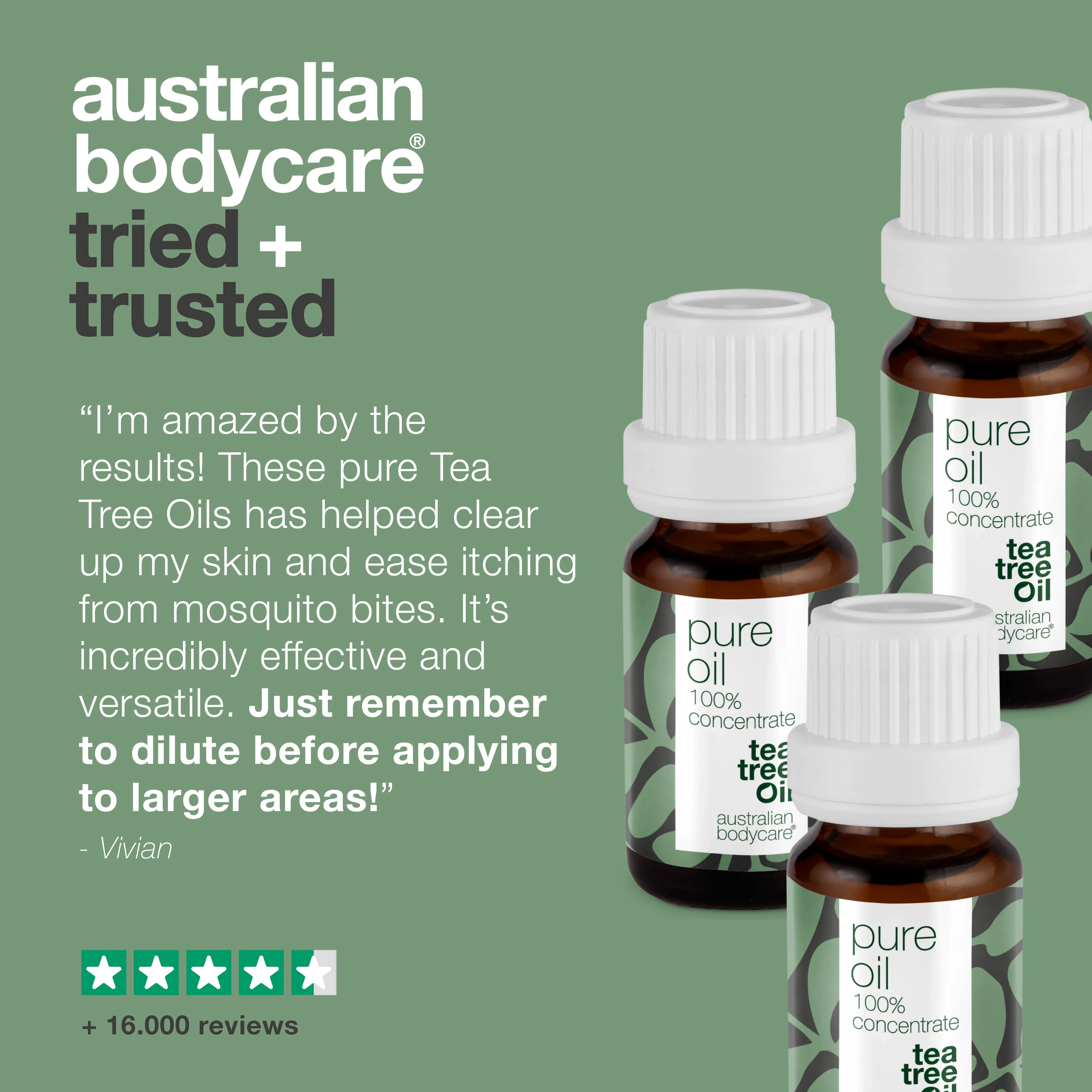 3 x XL 30ml Tea Tree Oil for skin problems — 3—pack of 100% concentrated and undiluted Tea Tree Oil from Australia - Image 5