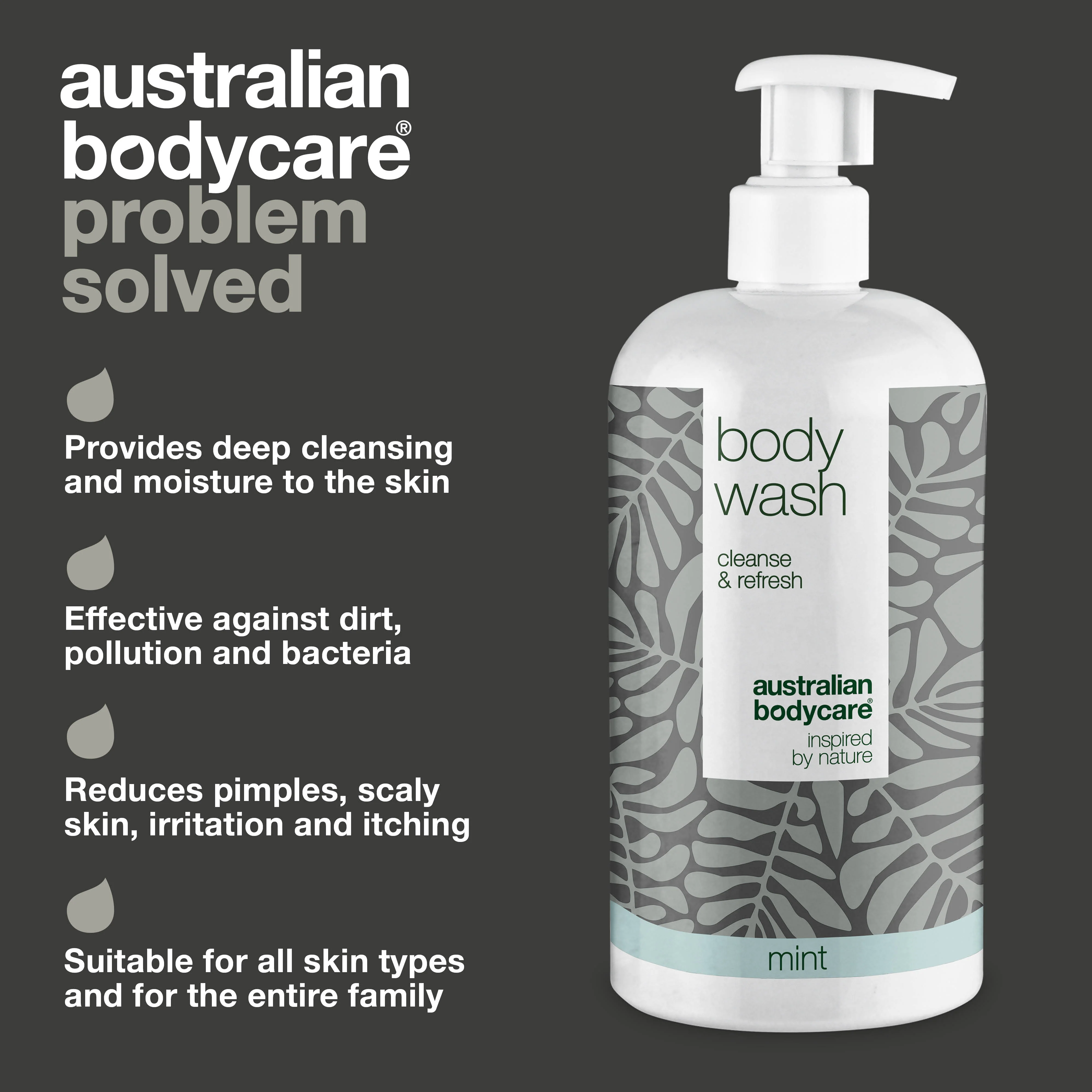 4 for 3 Tea Tree Body Wash 500 ml Mint - package deal — Package deal with 4 Body Wash (500 ml): Tea Tree Oil Mint - Image 3