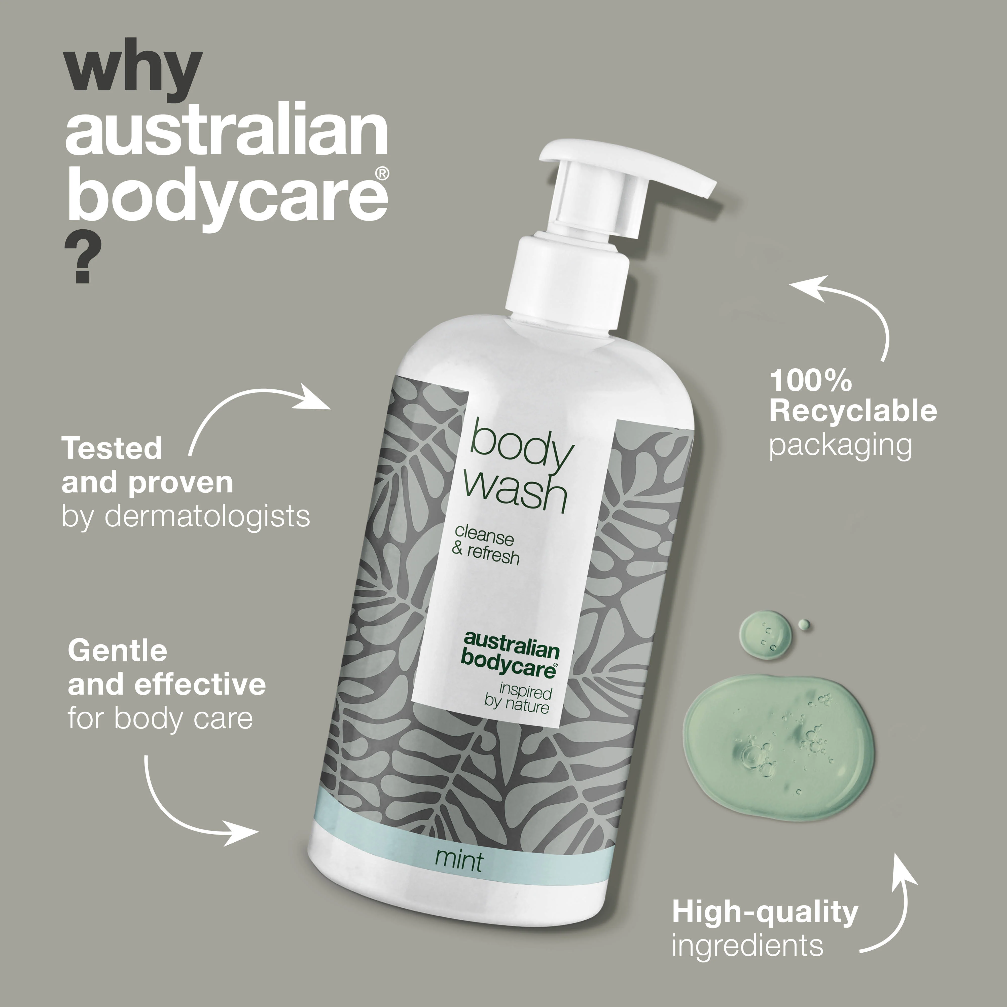 4 for 3 Tea Tree Body Wash 500 ml Mint - package deal — Package deal with 4 Body Wash (500 ml): Tea Tree Oil Mint - Image 4