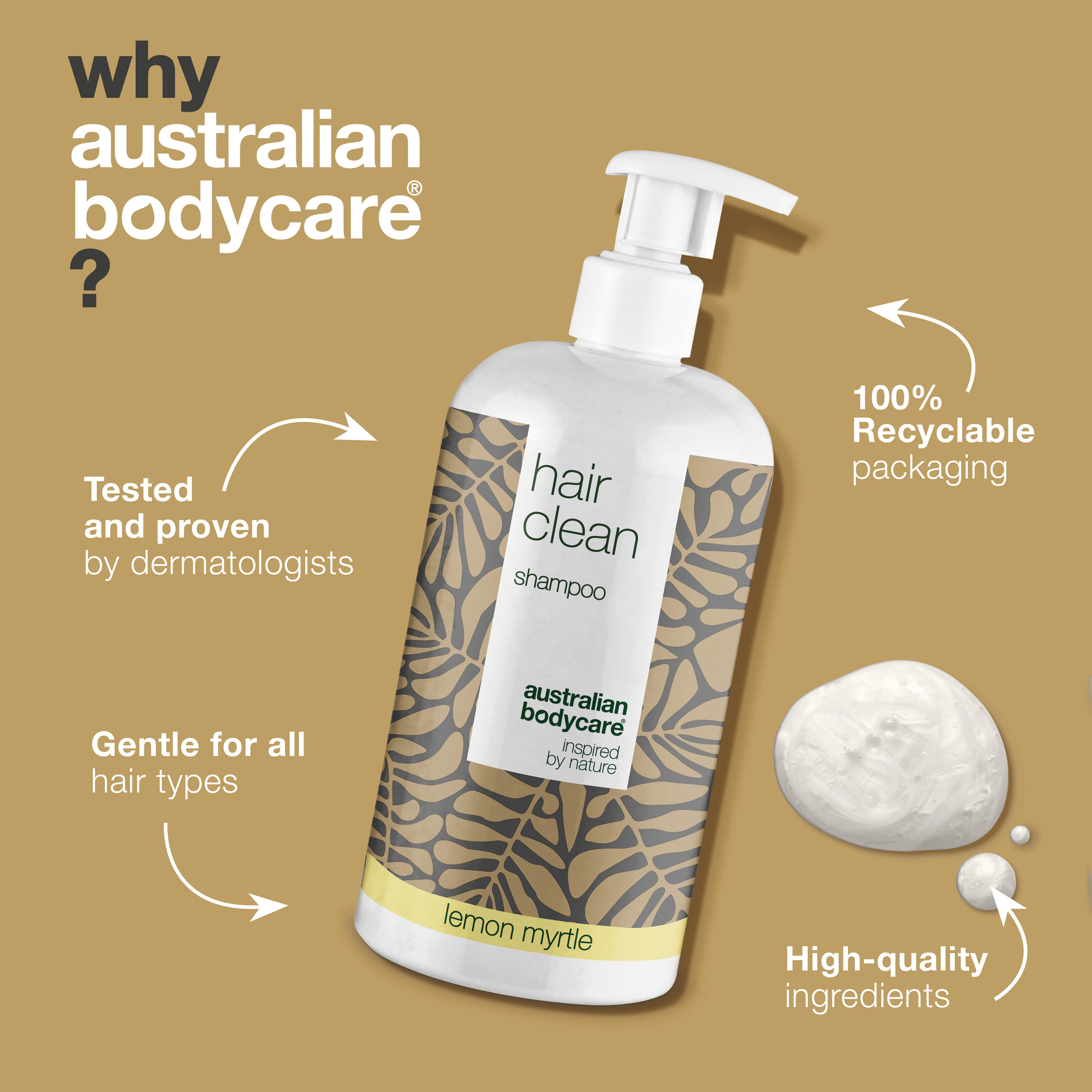 4 for 3 Tea Tree Shampoo 500ml Lemon Myrtle - Package deal — Package deal with 4 shampoos (500 ml): Tea Tree Oil Lemon Myrtle - Image 4