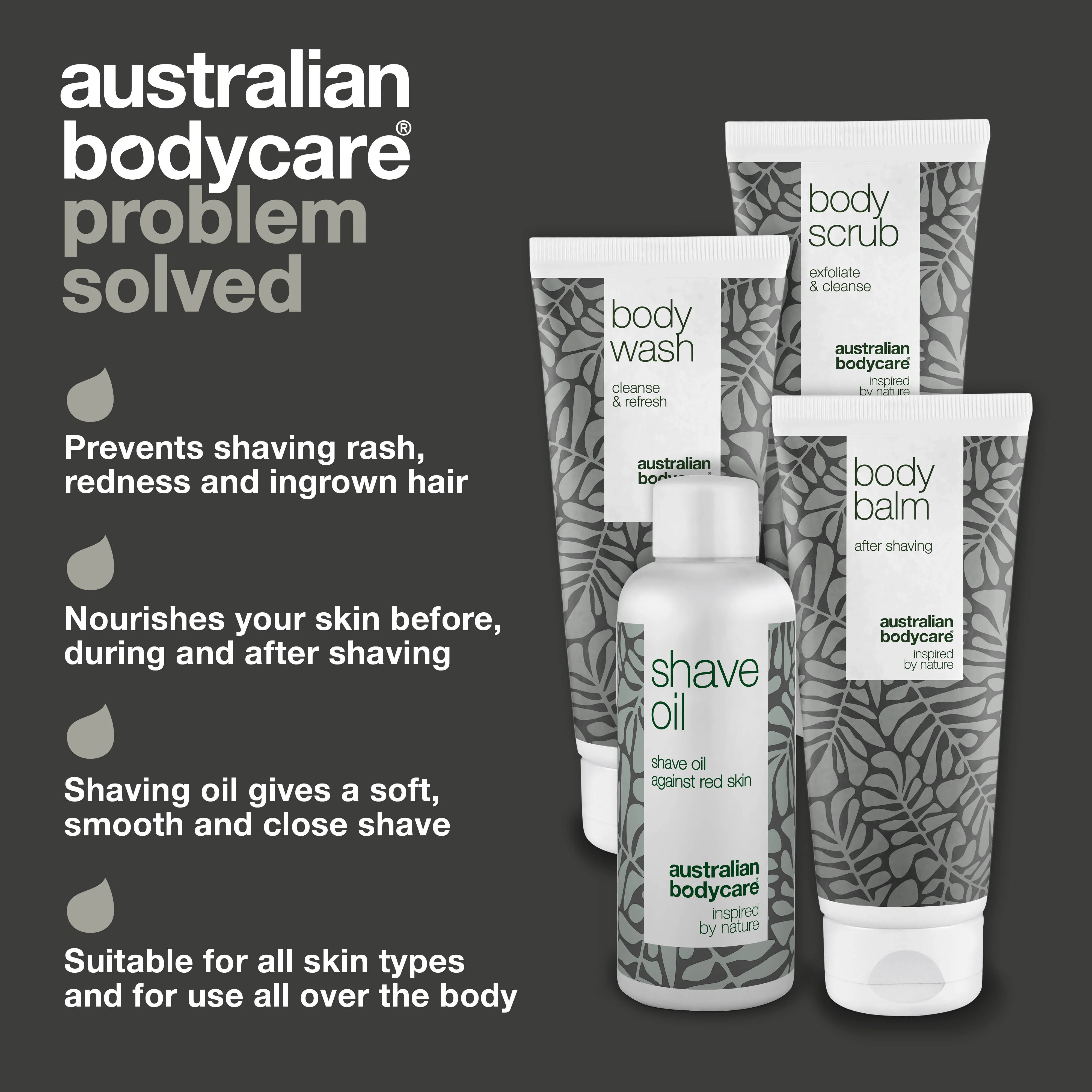 Body shaving set against red razor bumps — Eliminate ingrown hair, strawberry legs and razor burn - Image 3