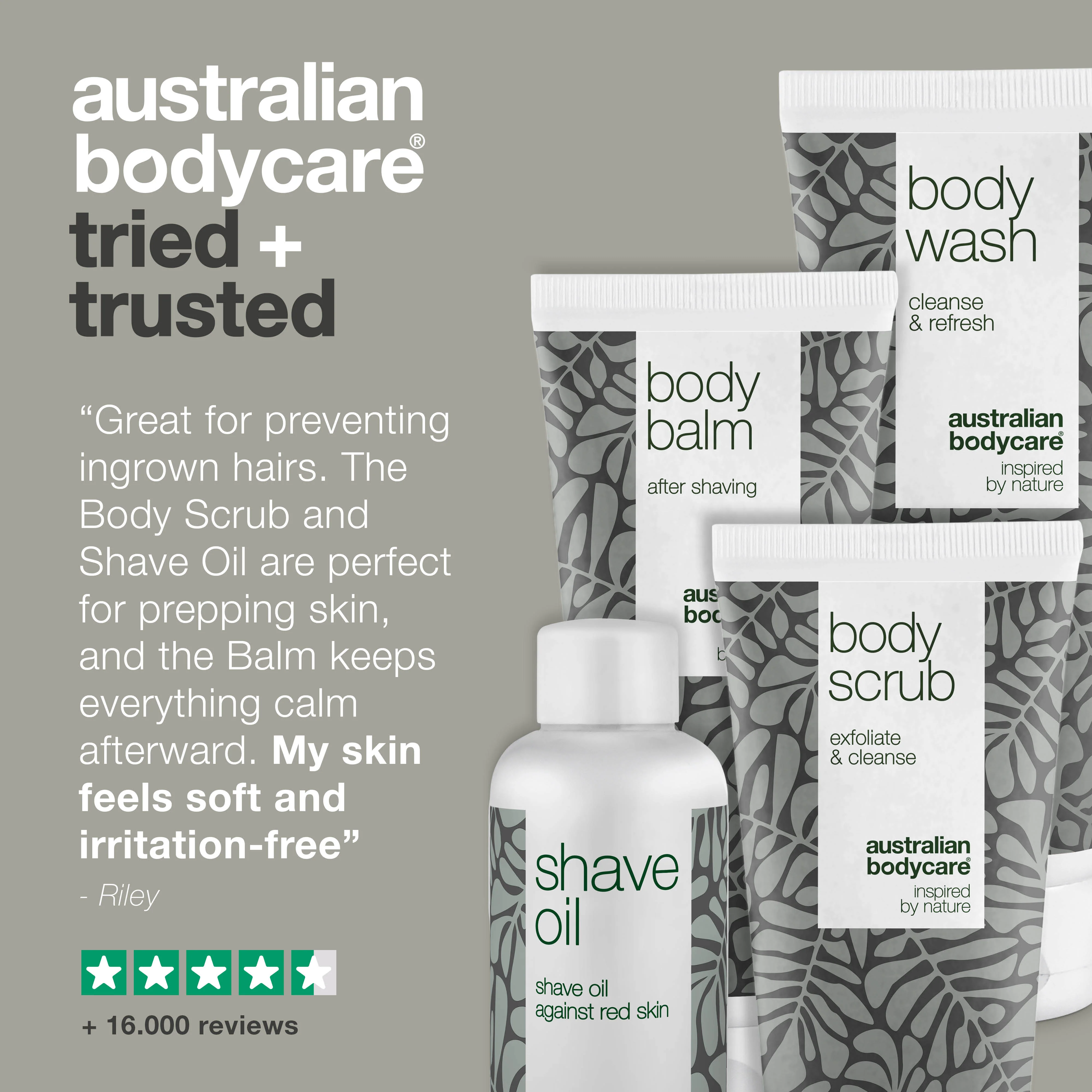 Body shaving set against red razor bumps — Eliminate ingrown hair, strawberry legs and razor burn - Image 5