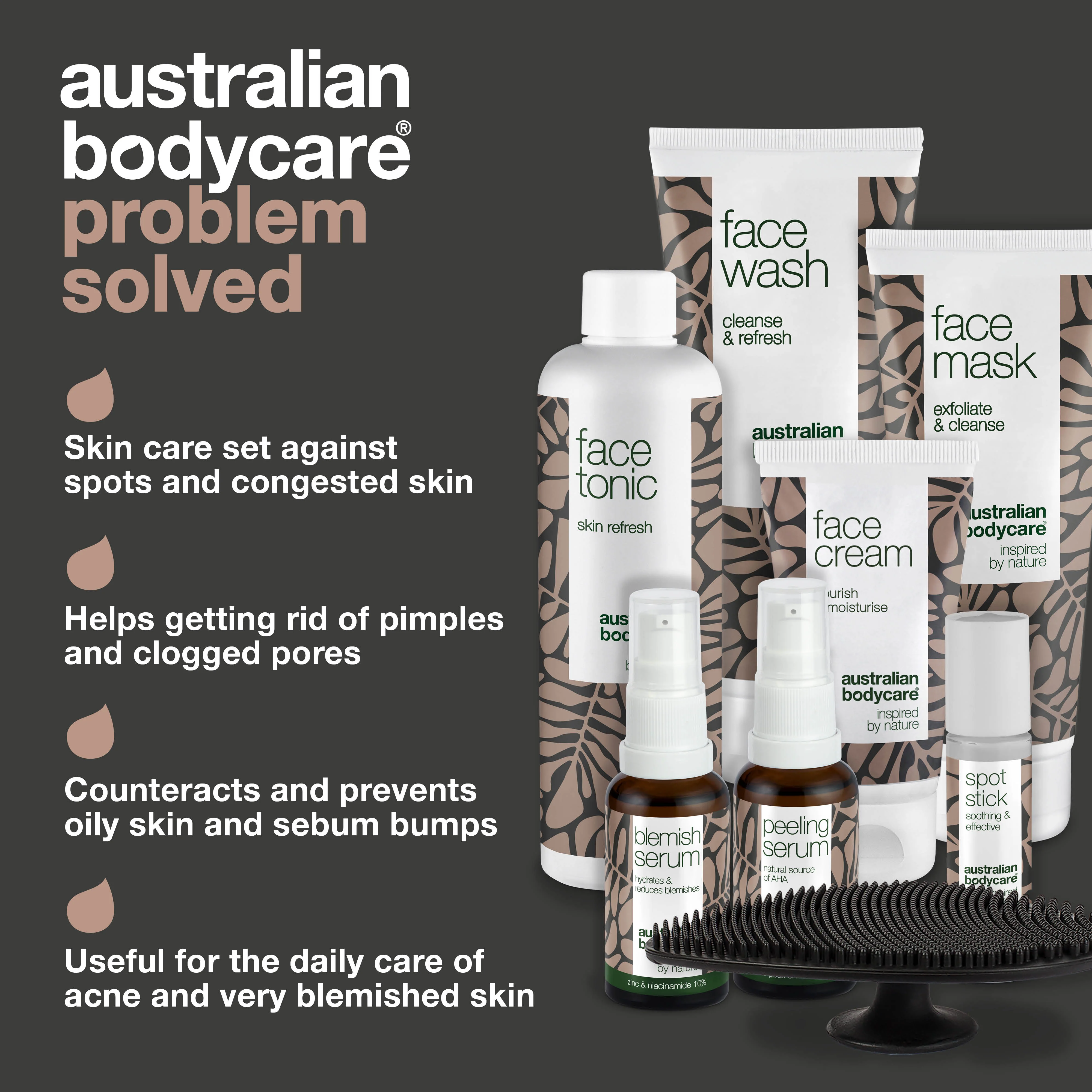 Complete skin care set against spots and congested skin — 8 products for oily skin, blackheads, closed comedones and pimples - Image 3