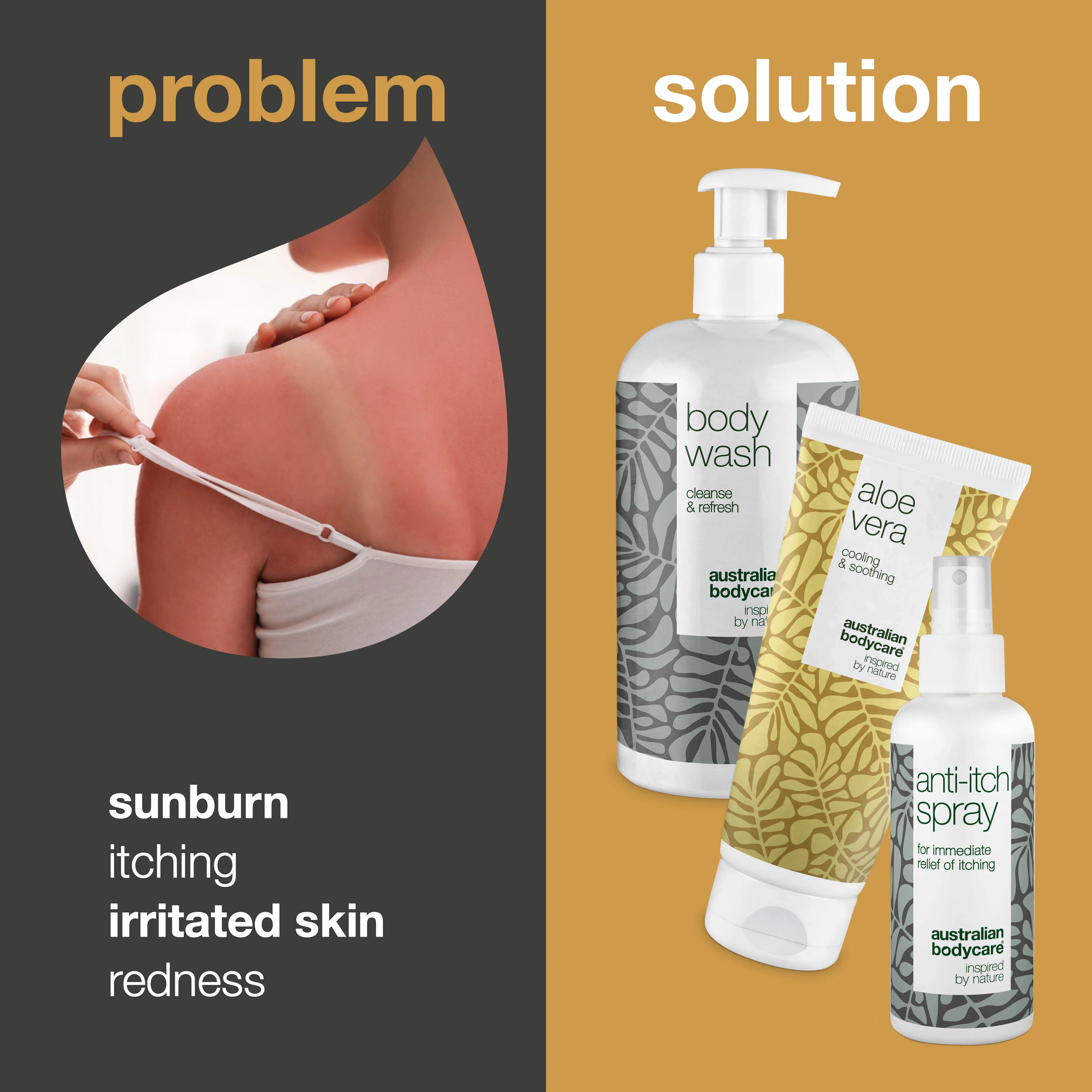 Aftersun set for red and sun damaged skin — 3 products to care for sunburn, burning sensation and sun rash - Image 2