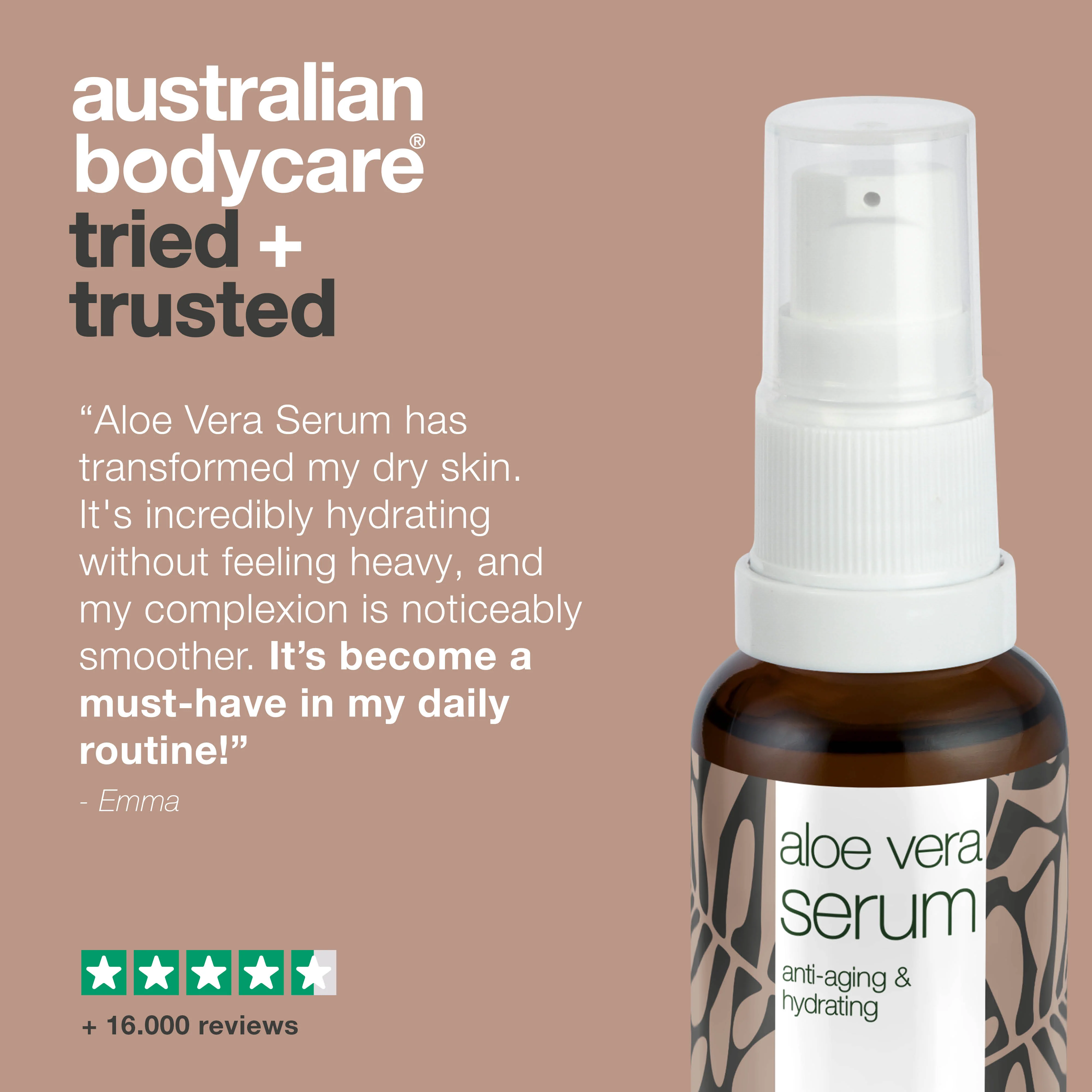 Aloe vera, anti aging & hydrating serum with Vitamin C,E,F — Moisturizing serum with Aloe vera, Tea Tree Oil and Hyaluronic acid for aging and dry skin - Image 5