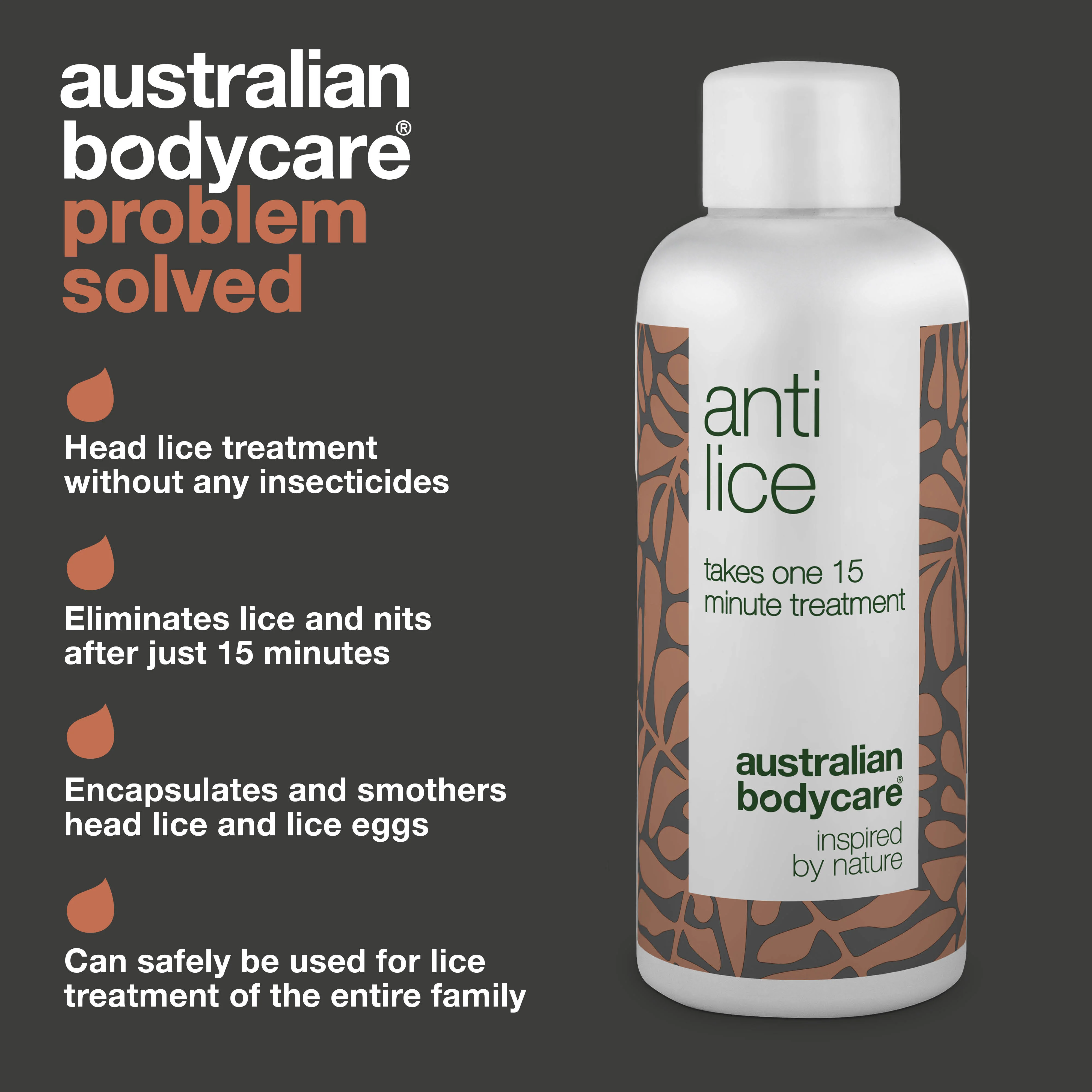 Lice Treatment-Effective Cure for Lice and Eggs in 15 Minutes — Non-toxic lice treatment with natural ingredients. Encapsulates and suffocates lice and eggs. Paraben and insecticide-free. - Image 3