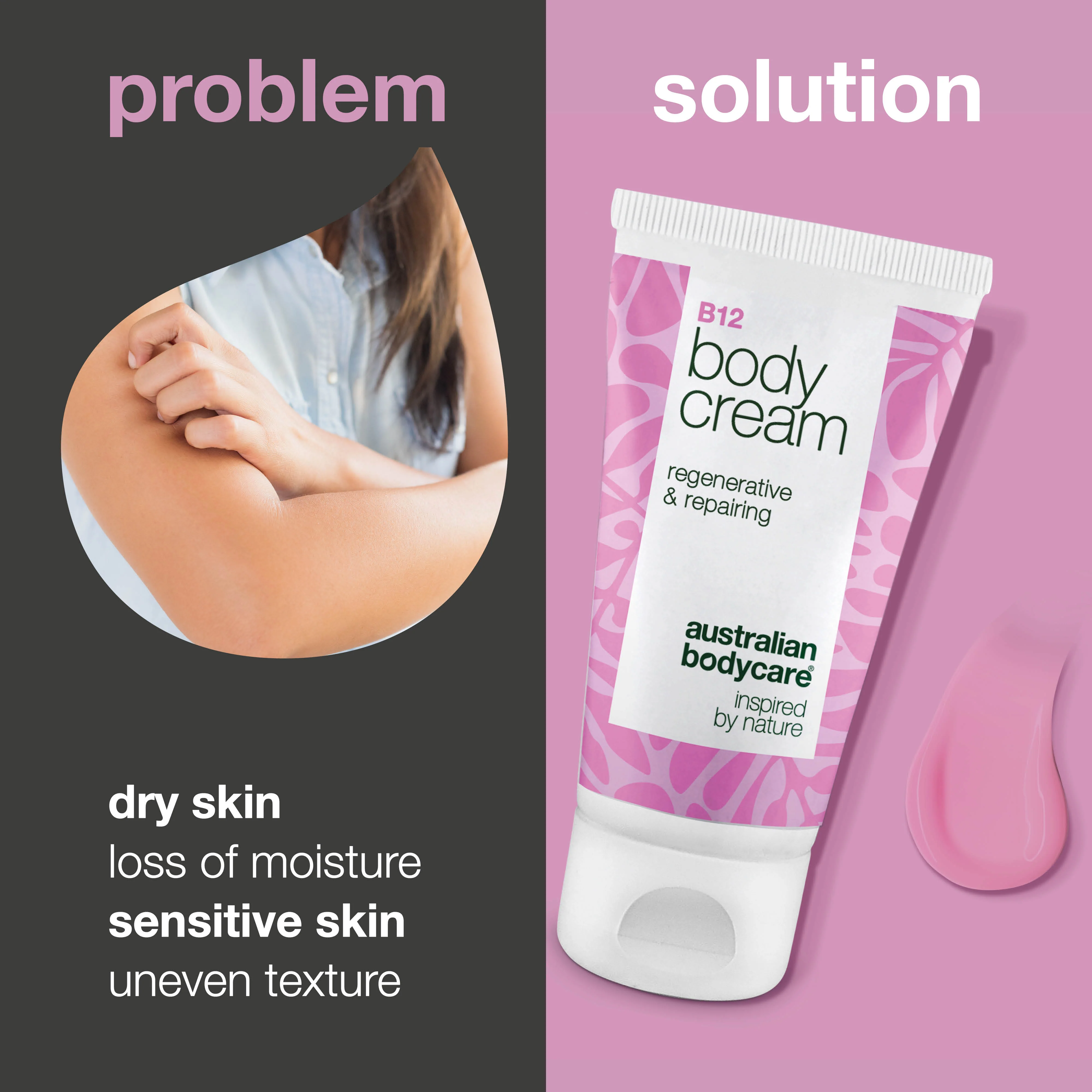B12 Body Cream – Regenerating Cream with Vitamin B12 — Hydrating B12 Body Cream for soft, balanced skin. Suitable for all skin types. - Image 2