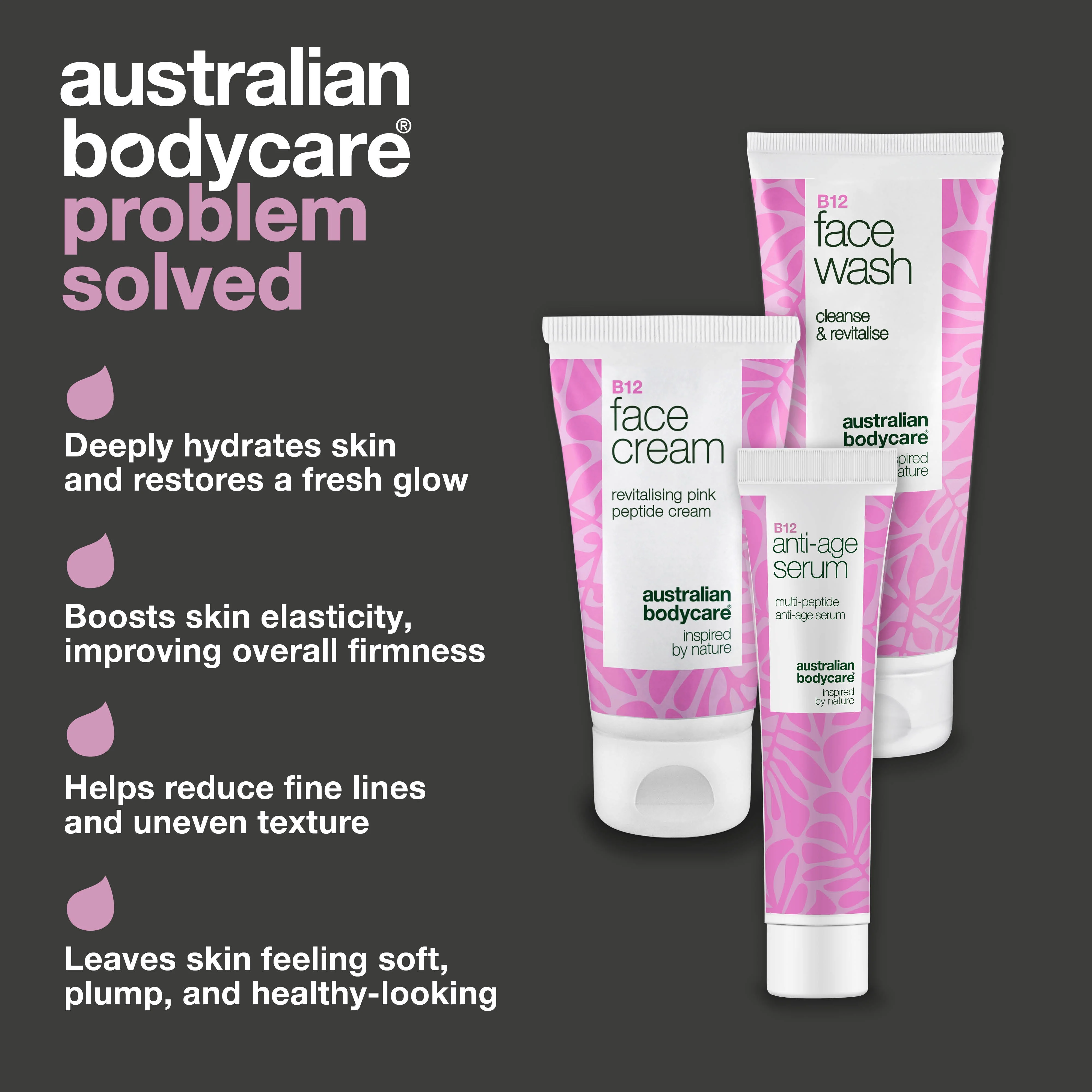 Face Wash, Serum, and Cream with B12 for Mature Skin — Effective skincare for mature skin. B12 wash, serum, and cream for firm, radiant skin. - Image 3