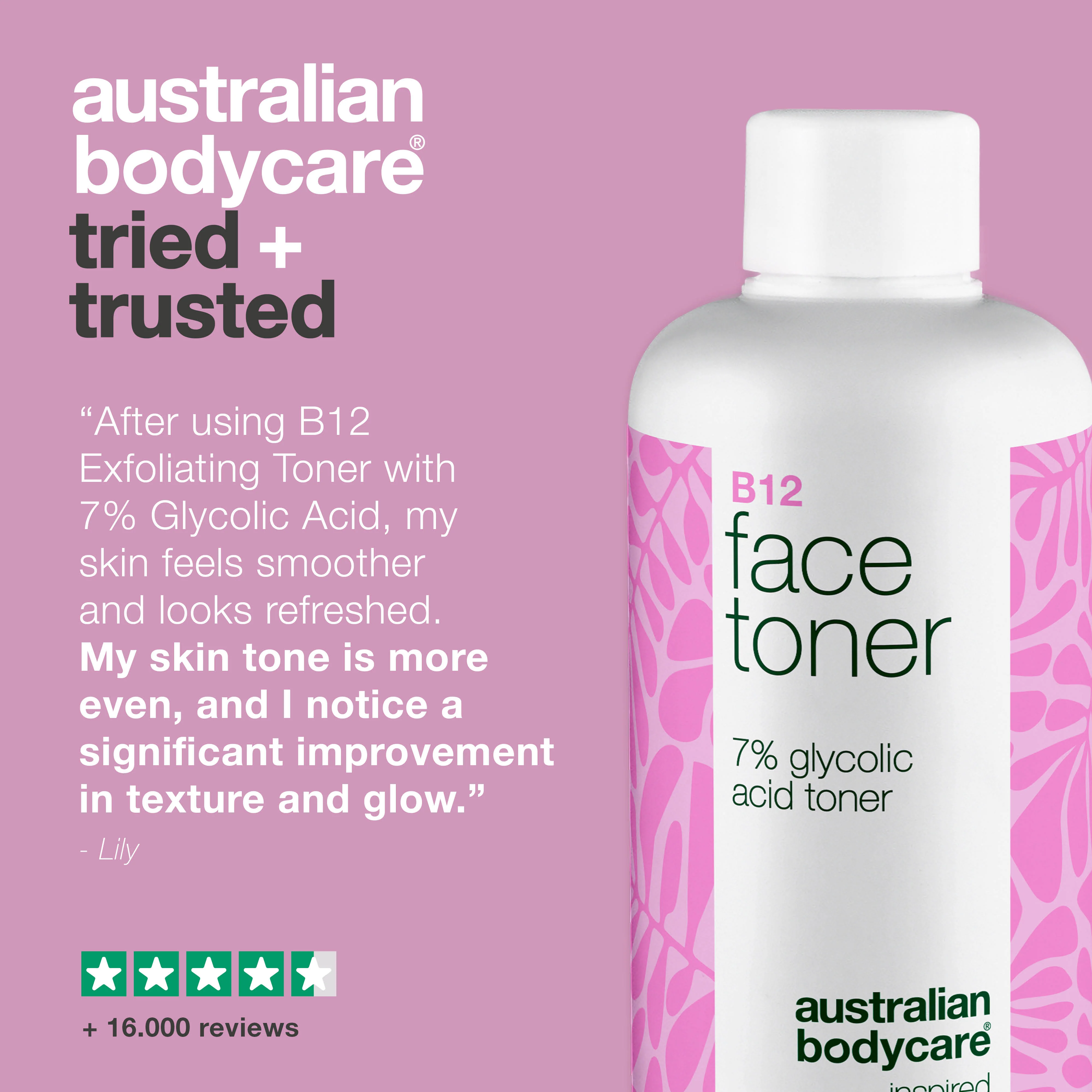 Face Toner with B12 and 7% Glycolic Acid for Smooth Skin — Exfoliating toner with B12 and 7% Glycolic Acid removes dead skin cells, boosts glow, and promotes an even complexion - Image 5