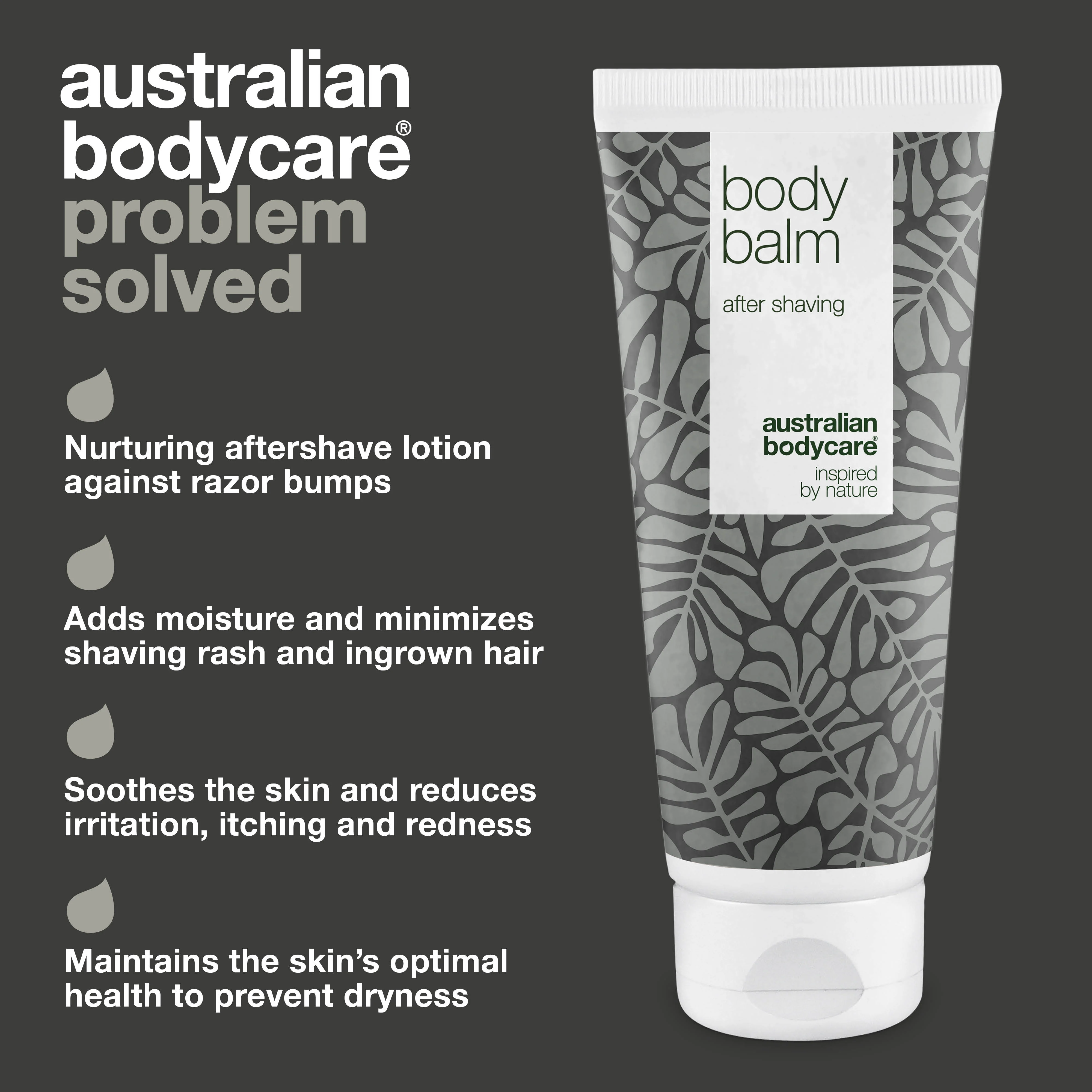 Aftershave body balm for razor bumps after shaving — Nurturing aftershave lotion against ingrown hair and red spots - Image 3