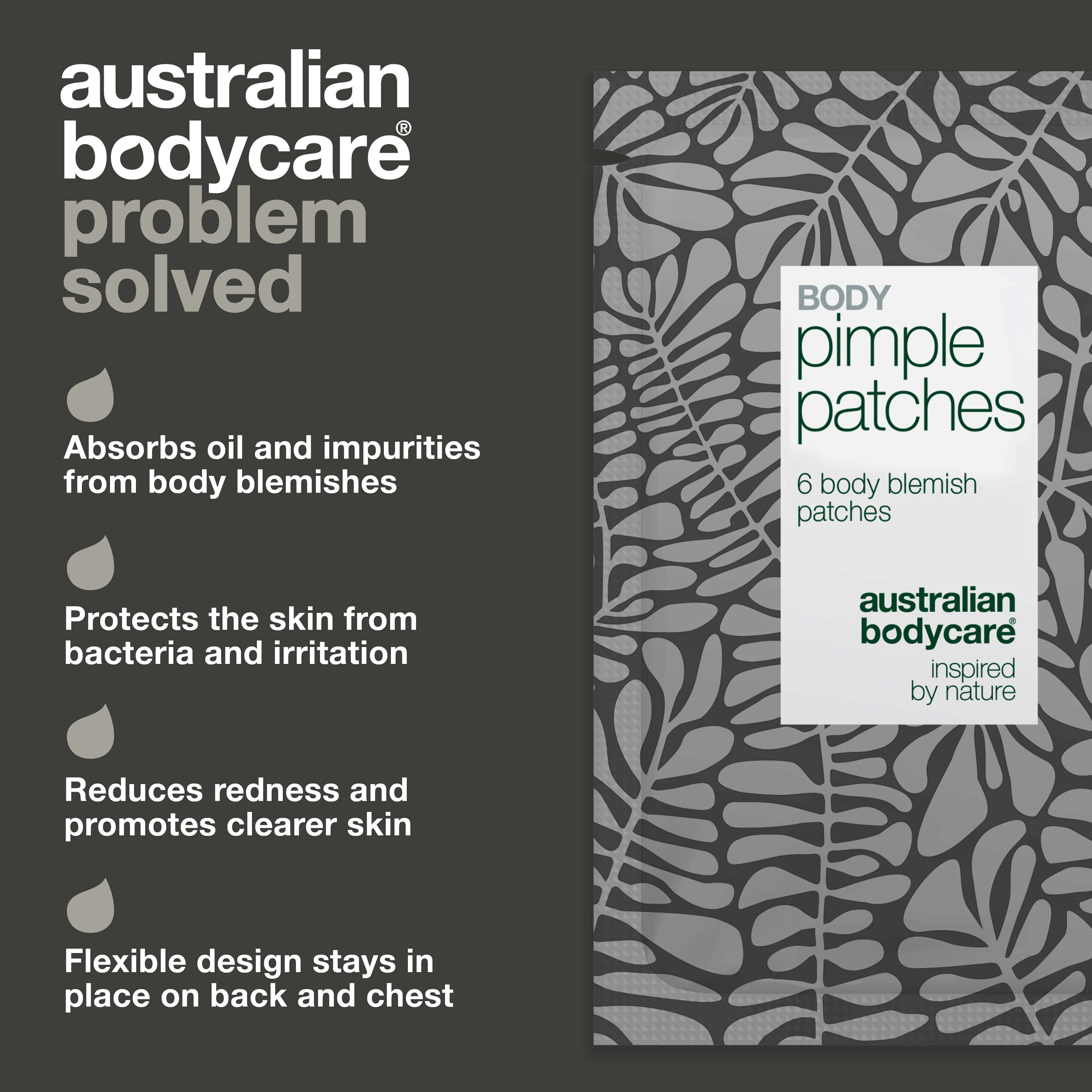 Body Pimple Patches – Spot Treatment for Back & Chest — Fast-acting pimple patches for back, chest & shoulders. Absorbs oil, protects skin & reduces breakouts. Perfect for body blemishes. - Image 3