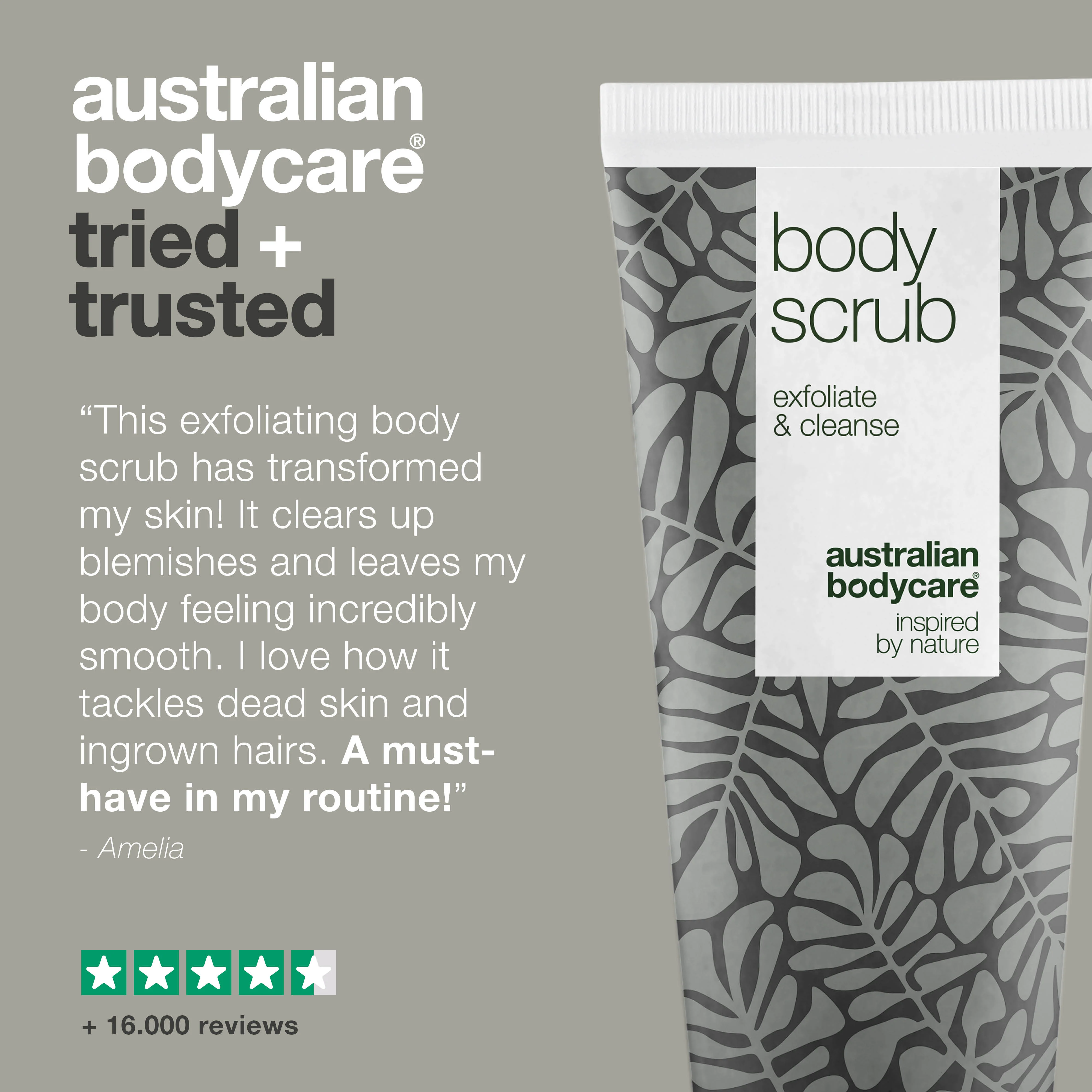Exfoliating Tea Tree Body Scrub for spots and congested skin — Deep cleansing scrub with 100% natural Tea Tree Oil, also for intimate use - Image 5