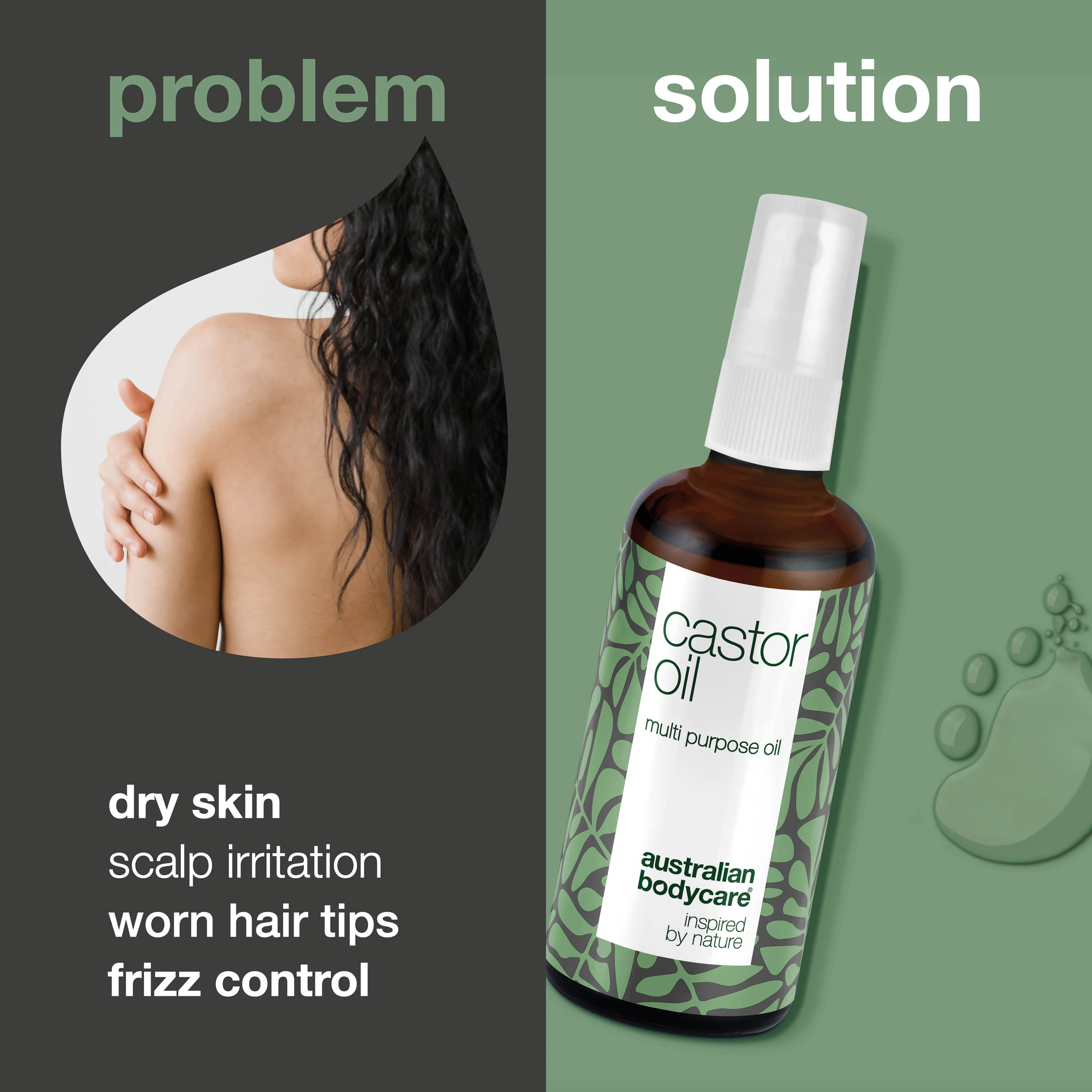 Castor Oil – Nourishing Ricinus Oil for Skin & Hair — Moisturizing castor oil for skin, hair, brows & lashes. Soothes dryness, nourishes the scalp & strengthens lashes. 100% natural. - Image 2