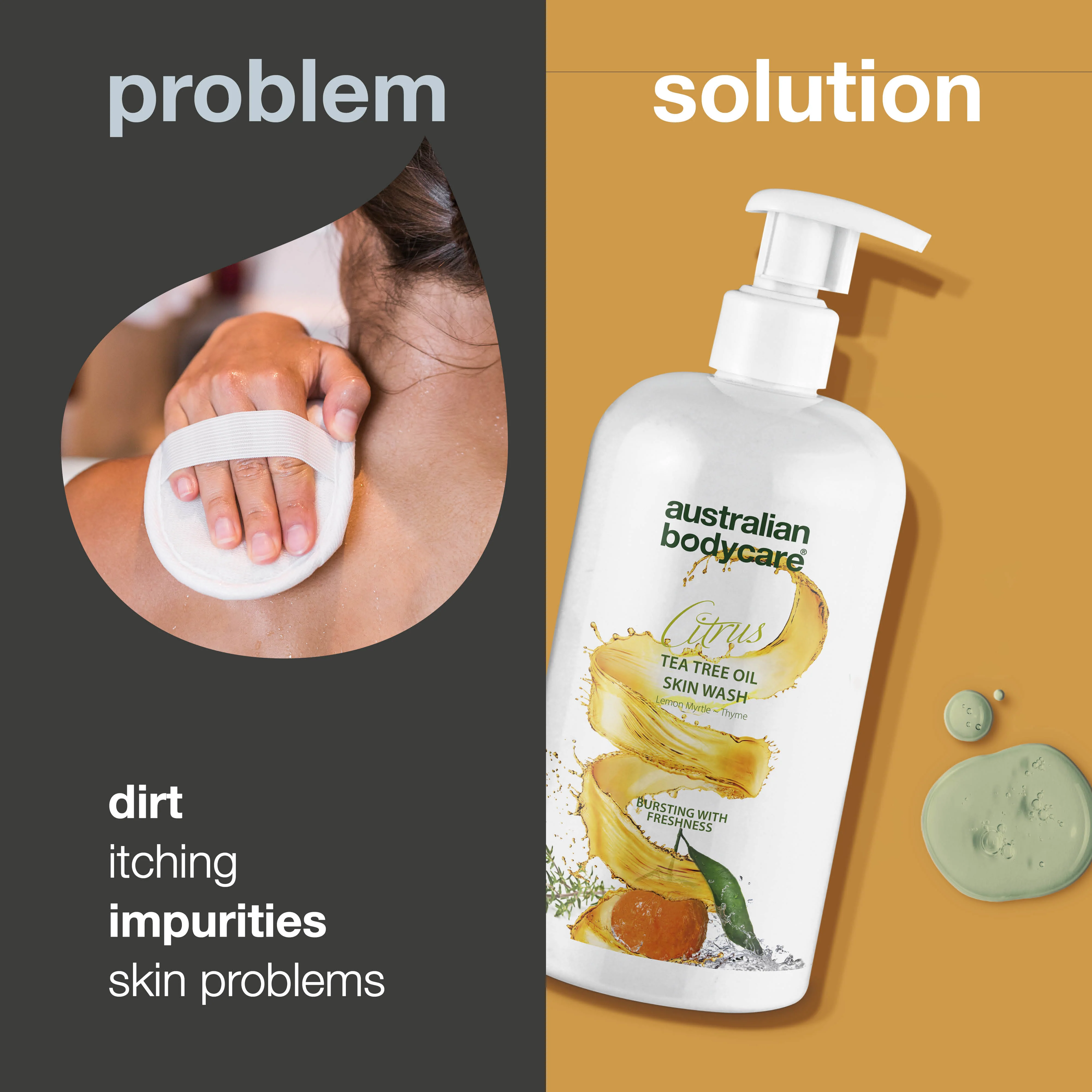 Professional Citrus Skin Wash — Professional body wash with Tea Tree Oil and citrus for daily use - Image 2