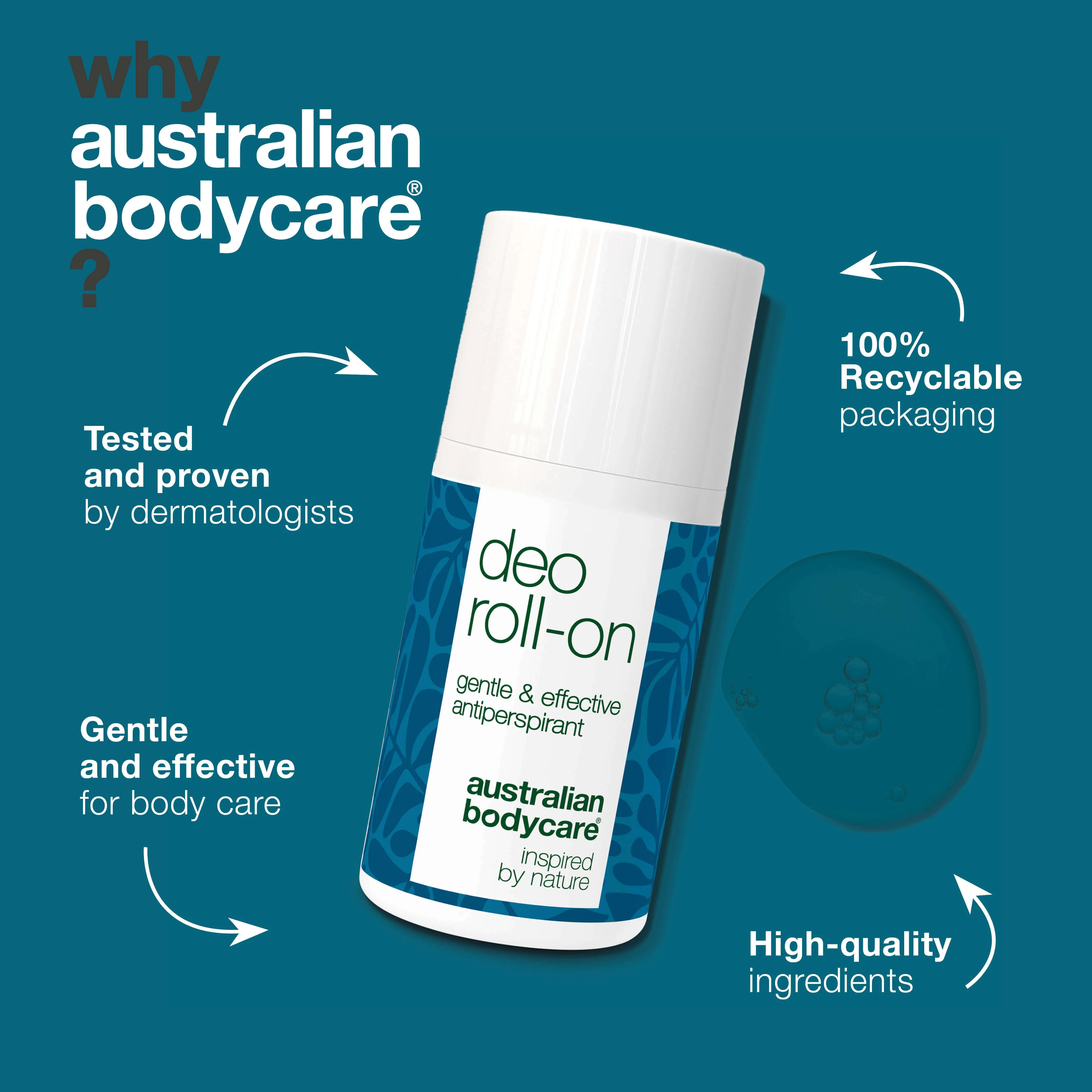 Antiperspirant roll-on deodorant for sweat and odor protection — Stay fresh and dry all day. Fights sweat and odor without irritation or stains. Perfect for daily use on sensitive skin. - Image 4