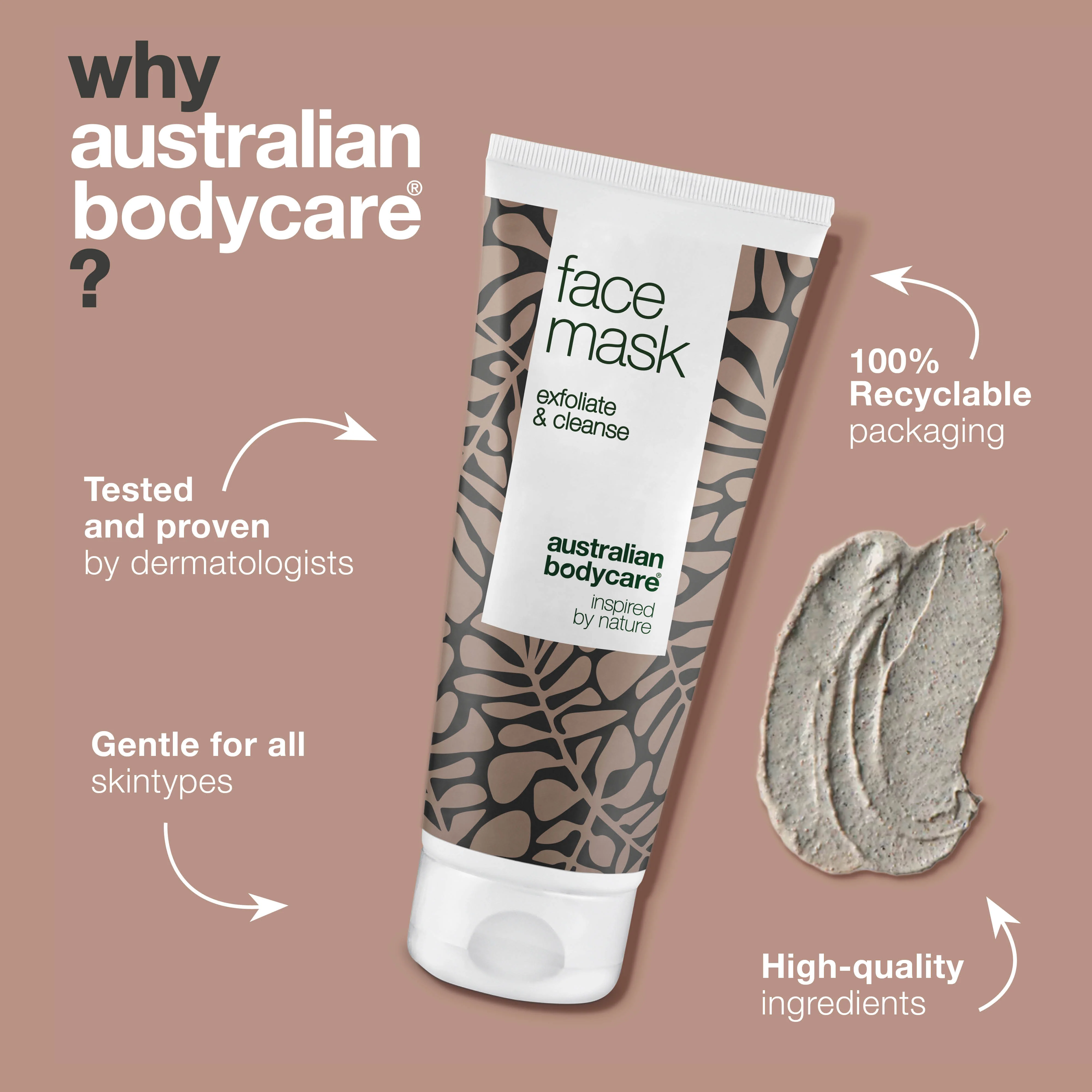 Cleansing face mask for congested and oily skin — Deep cleansing clay mask for men and women, to get rid of blackheads and pimples - Image 4