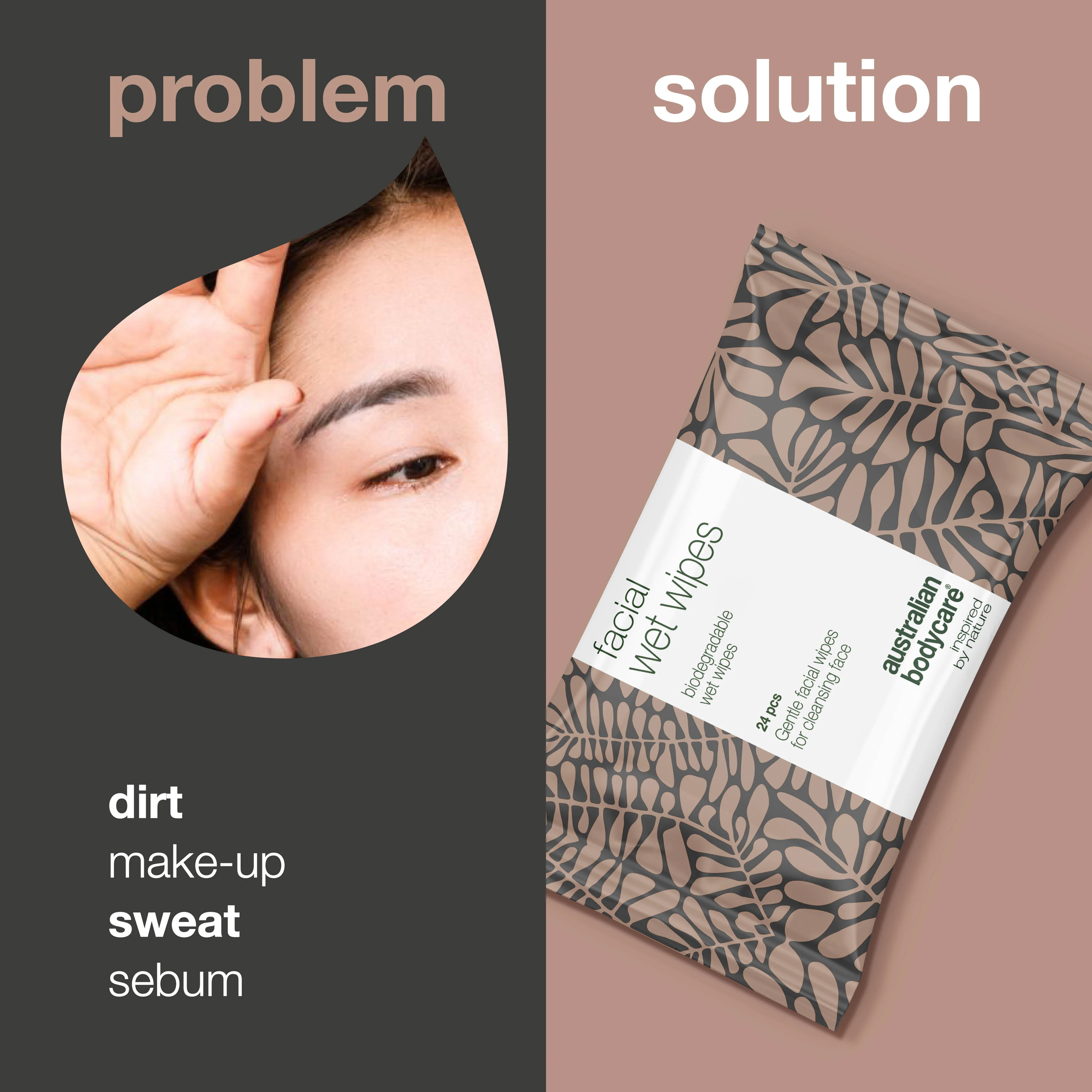 Face wipes 24 pcs. — Facial wipes for sensitive and oily skin or make up remover - Image 2