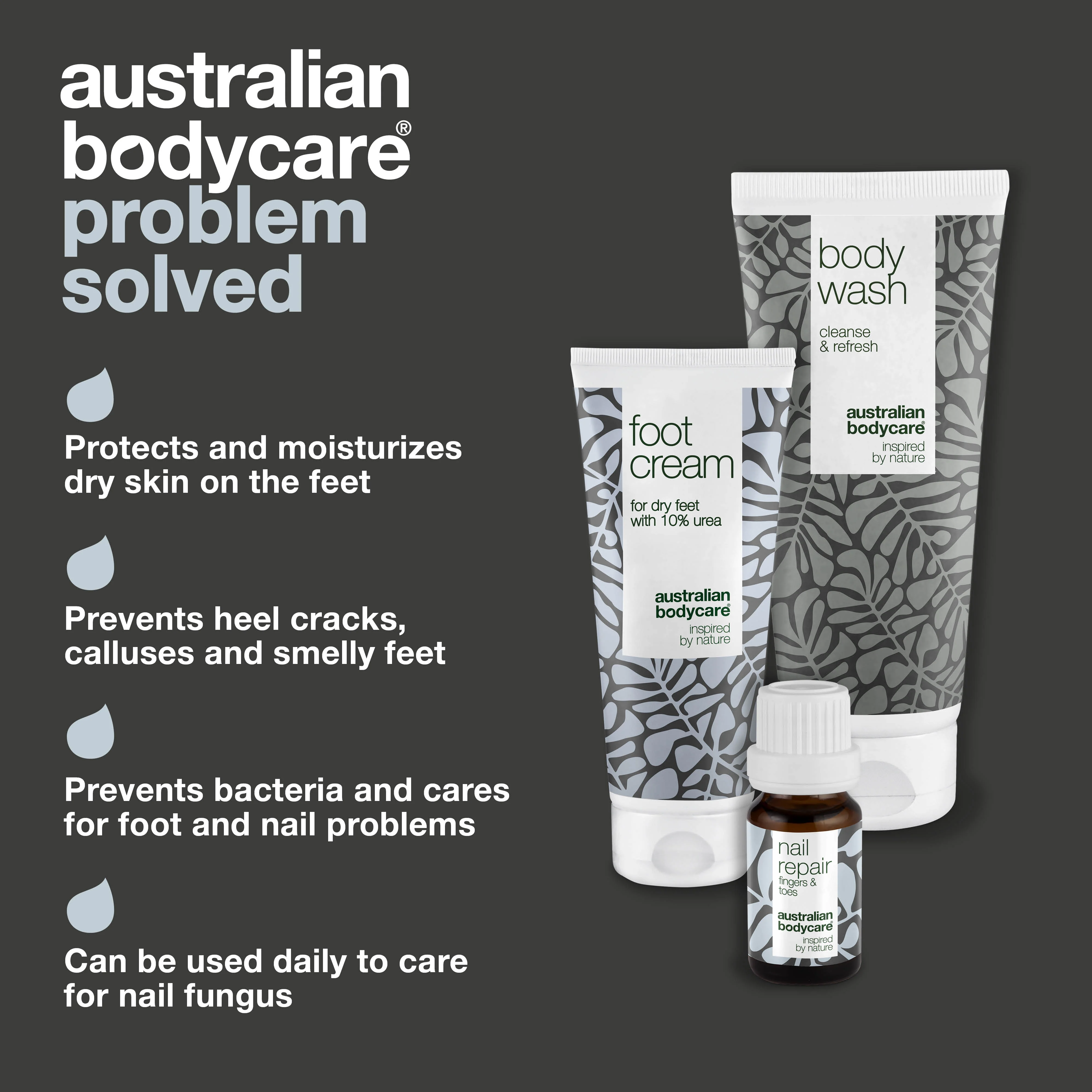 Footcare kit — 3 products for daily foot care of dry feet and yellow nails - Image 3