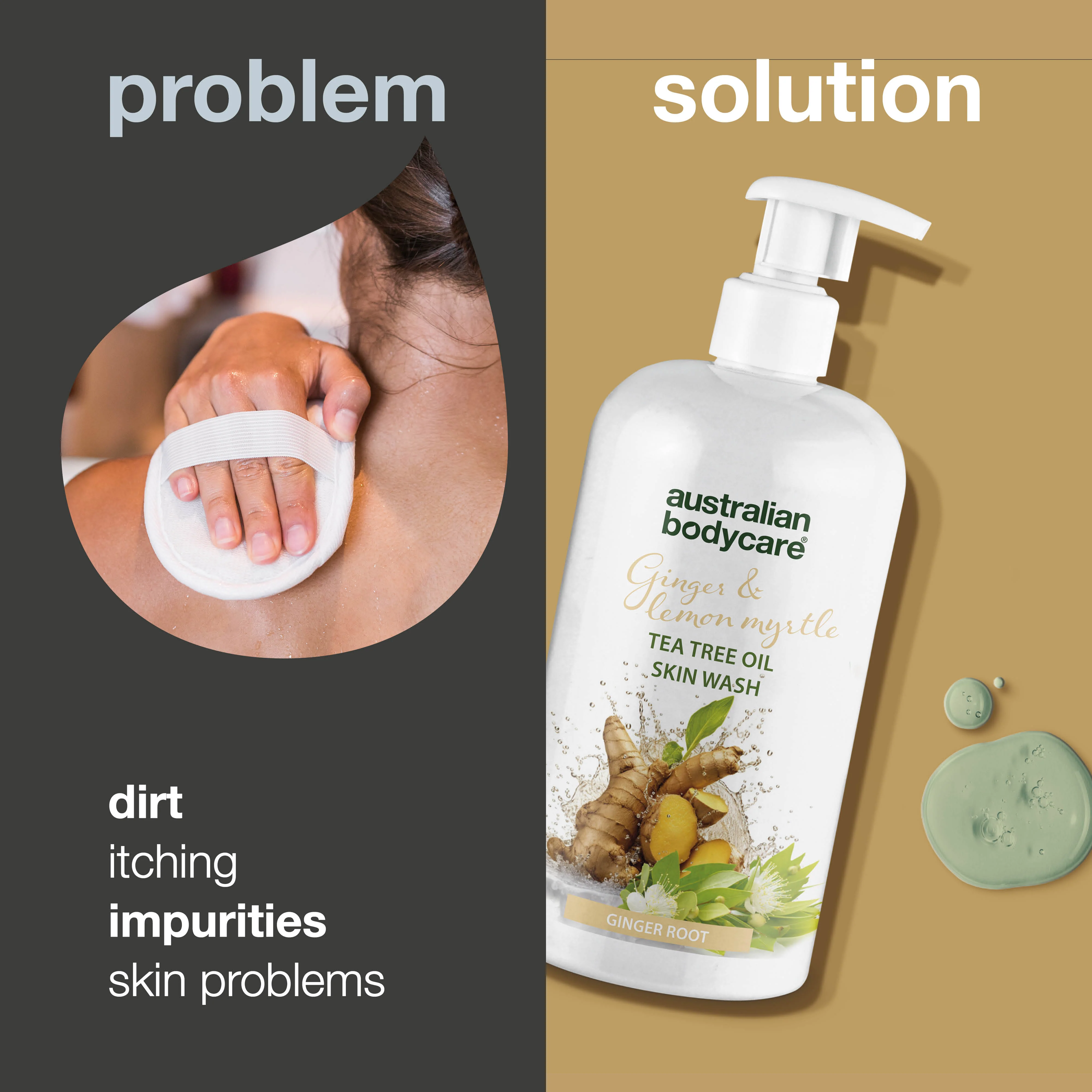 Professionel Ginger & Lemon Skin Wash — Professionel Ginger Body Wash with Tea Tree Oil - Image 2