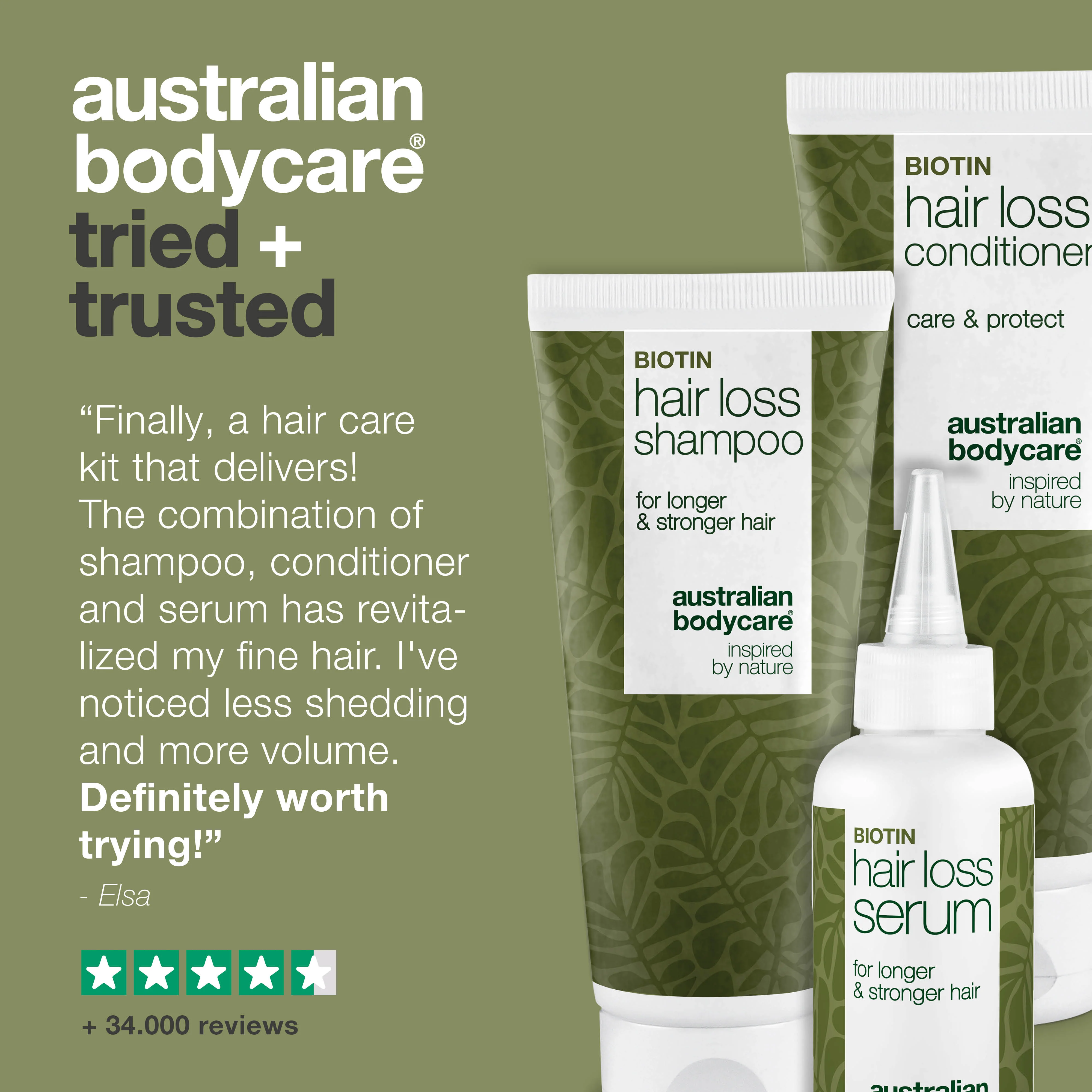 Hair loss product kit with biotin and Capilia Longa — 3 products for fine, thin hair, hair loss, receding hairline and hair thinning - Image 5