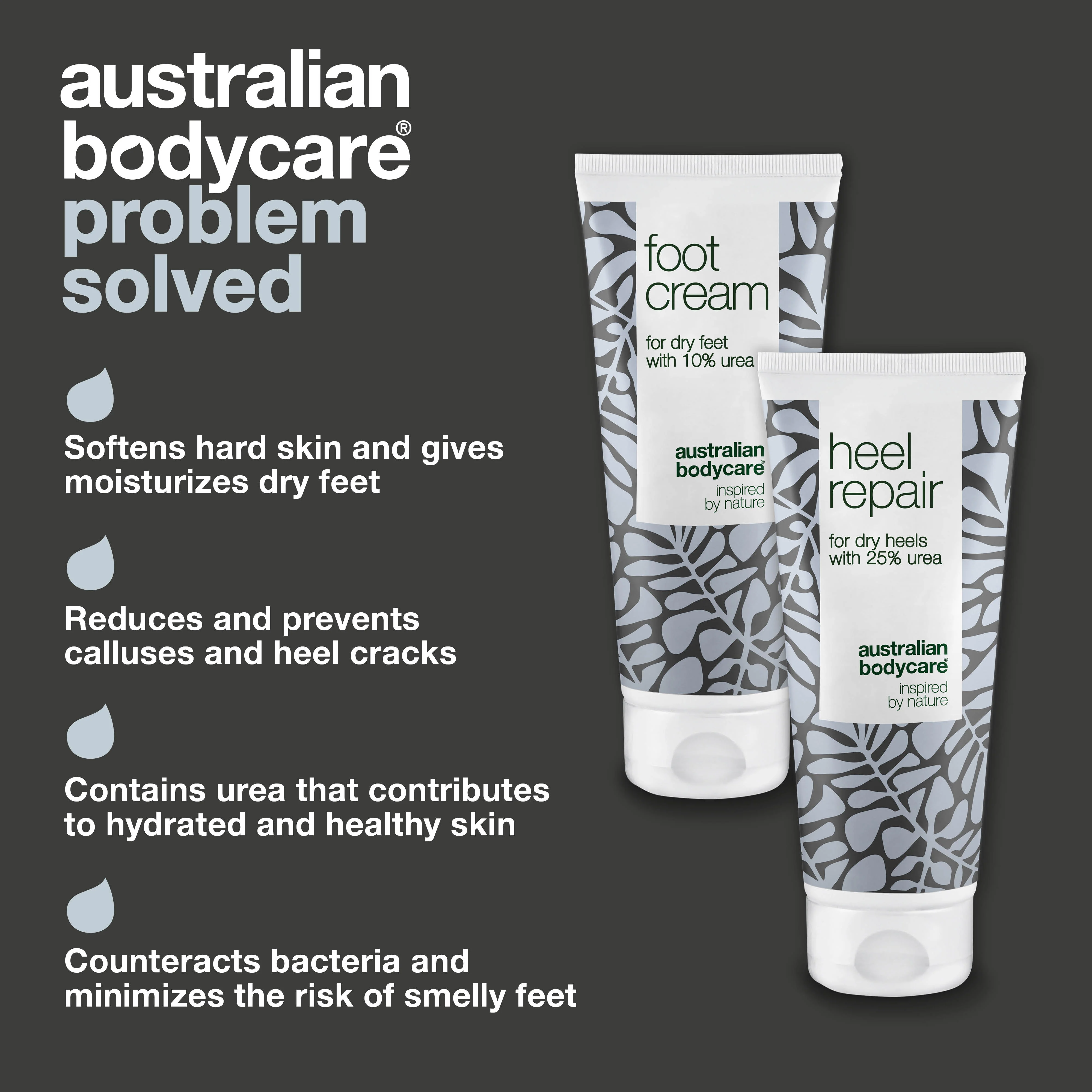 2 products for hard skin on feet and heels — Foot cream and heel cream with urea and Tea Tree Oil for hard skin on feet and heel cracks - Image 3