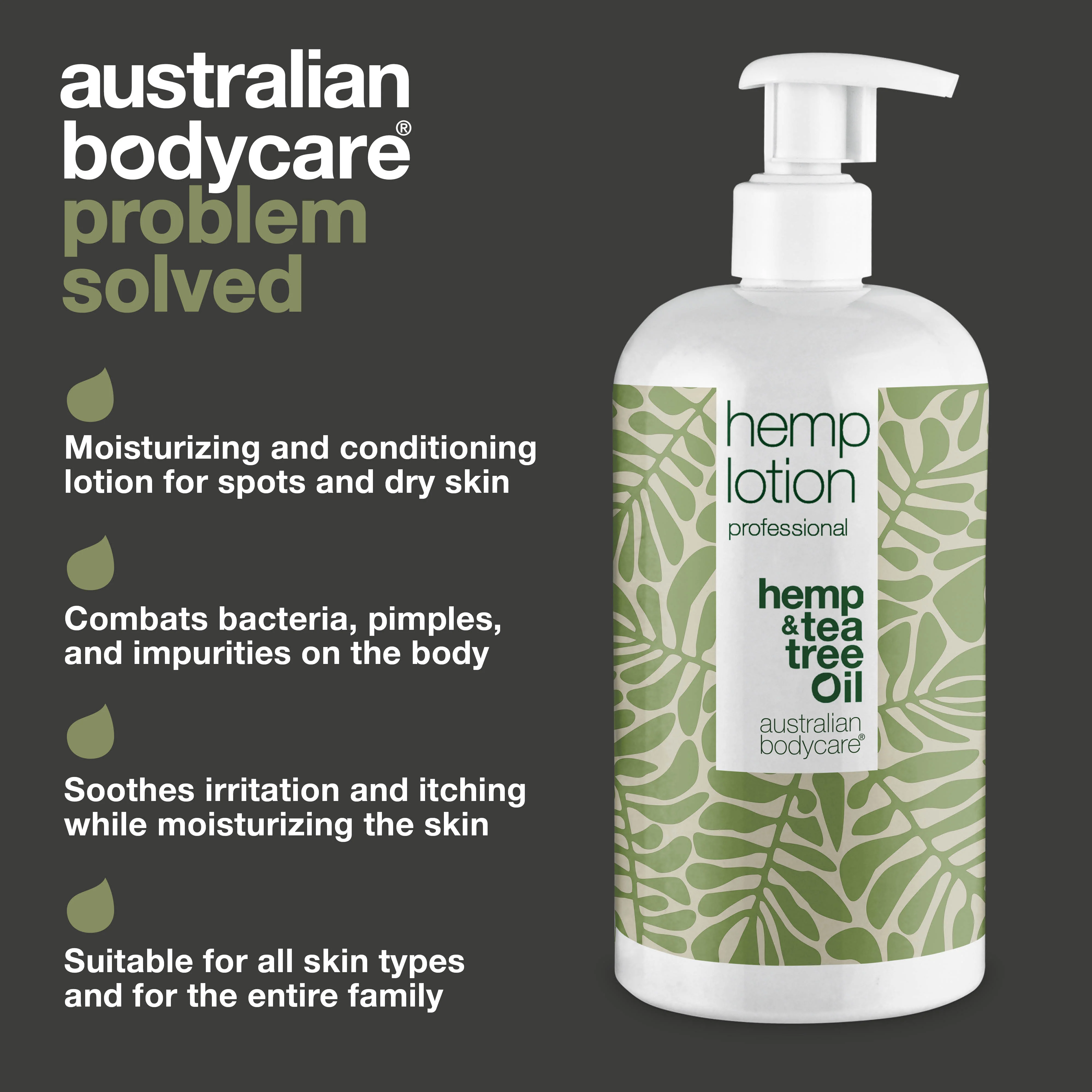 Hemp Body Lotion — Moisturizing care for dry skin and pimples on the body - Image 3