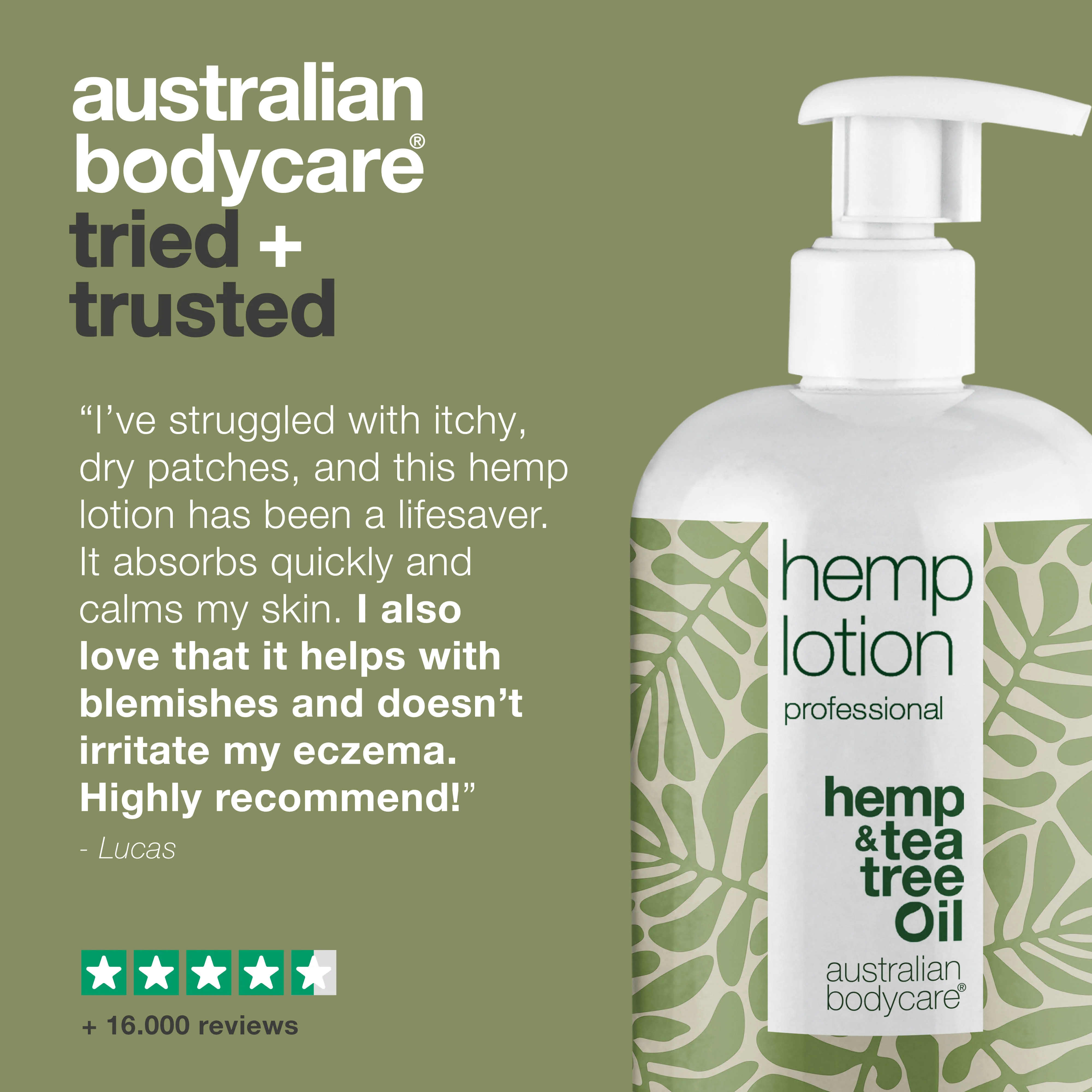 Hemp Body Lotion — Moisturizing care for dry skin and pimples on the body - Image 5