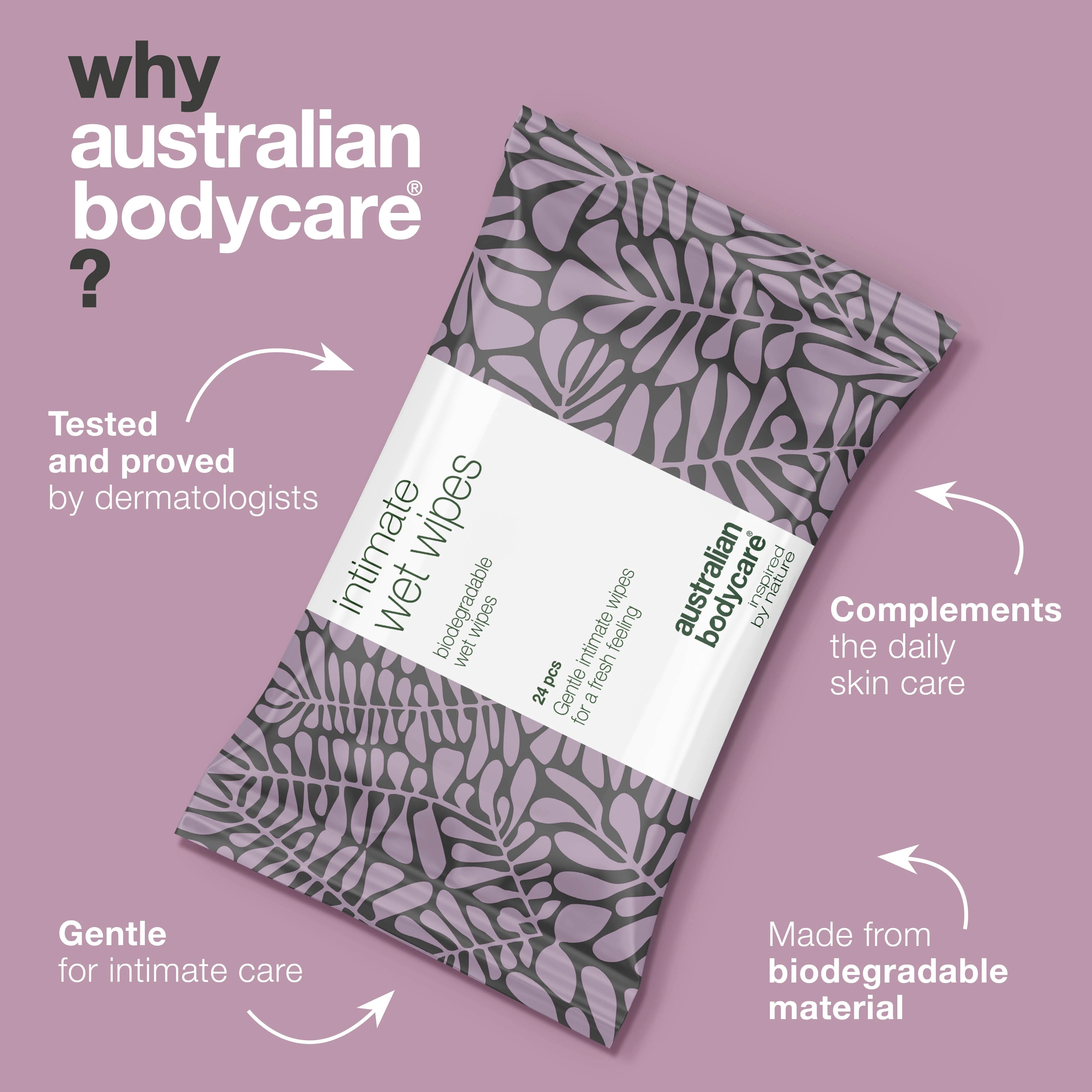 Intimate Wet Wipes with Tea Tree Oil 24 pcs — For daily intimate care for unwanted odour, itching and dryness - Image 4