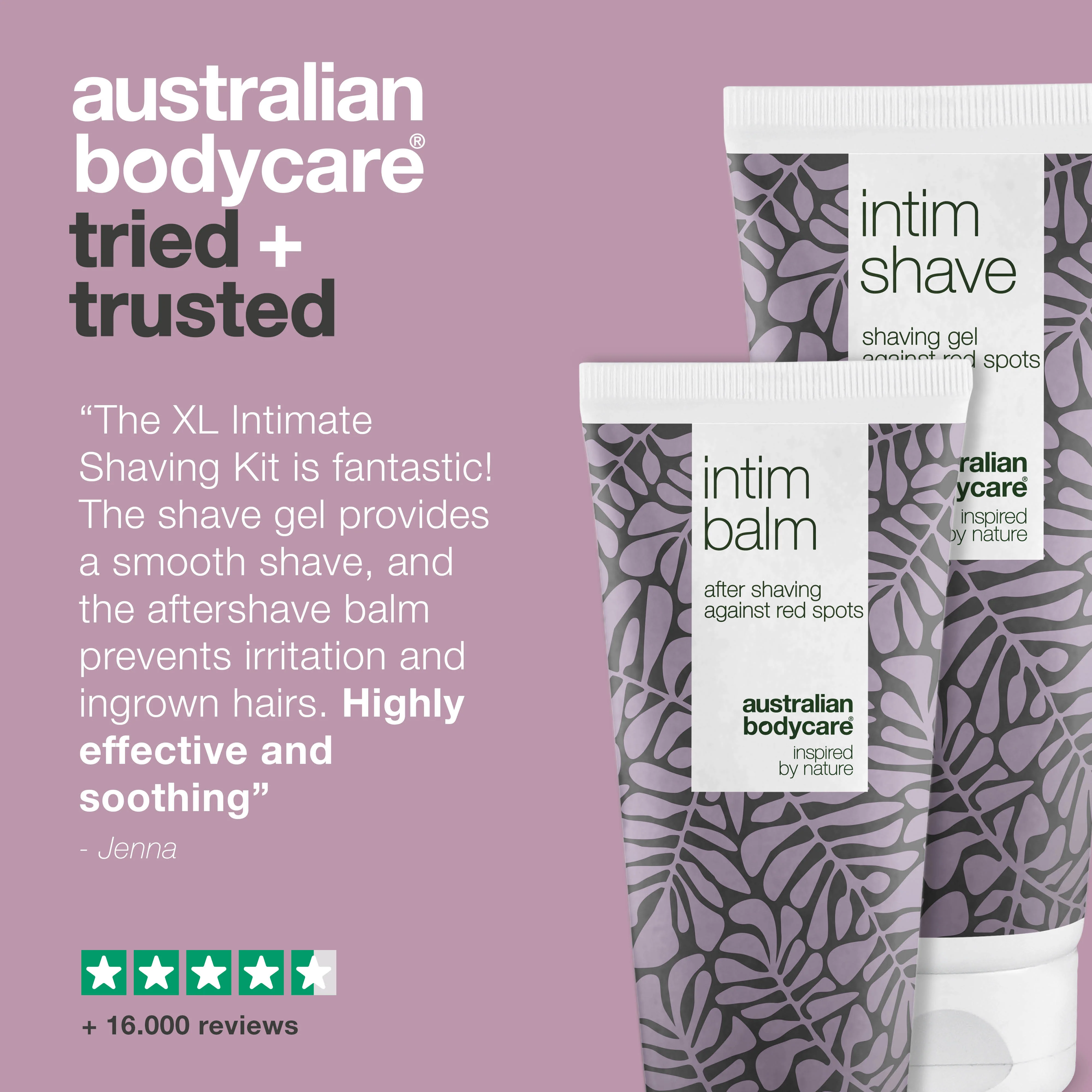 XL Intimate shaving kit — large intimate shaving gel and aftershave balm for ingrown hairs - Image 5