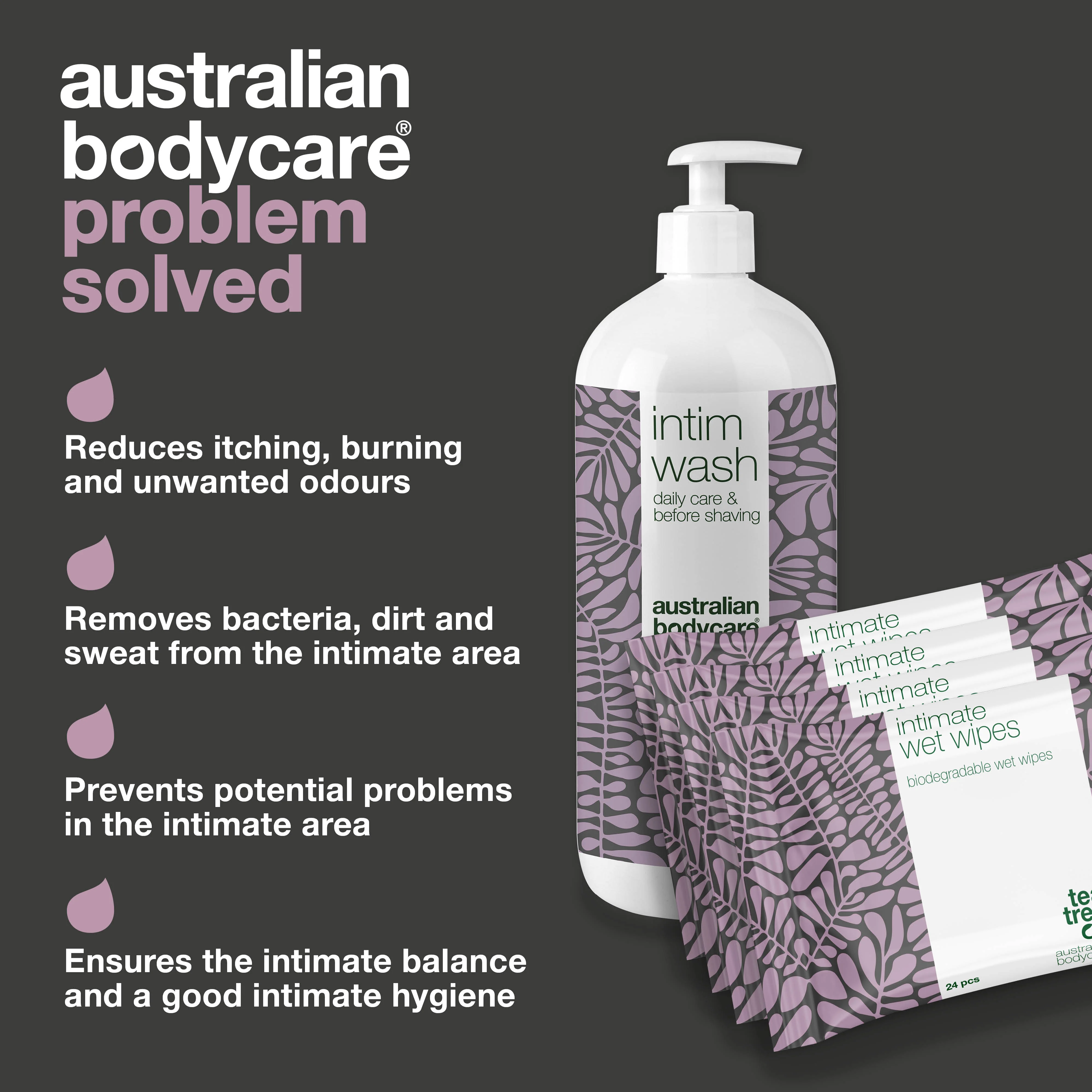 Kit for intimate care — Intimate soap and wet wipes for itch, burn and unwanted odour - Image 3