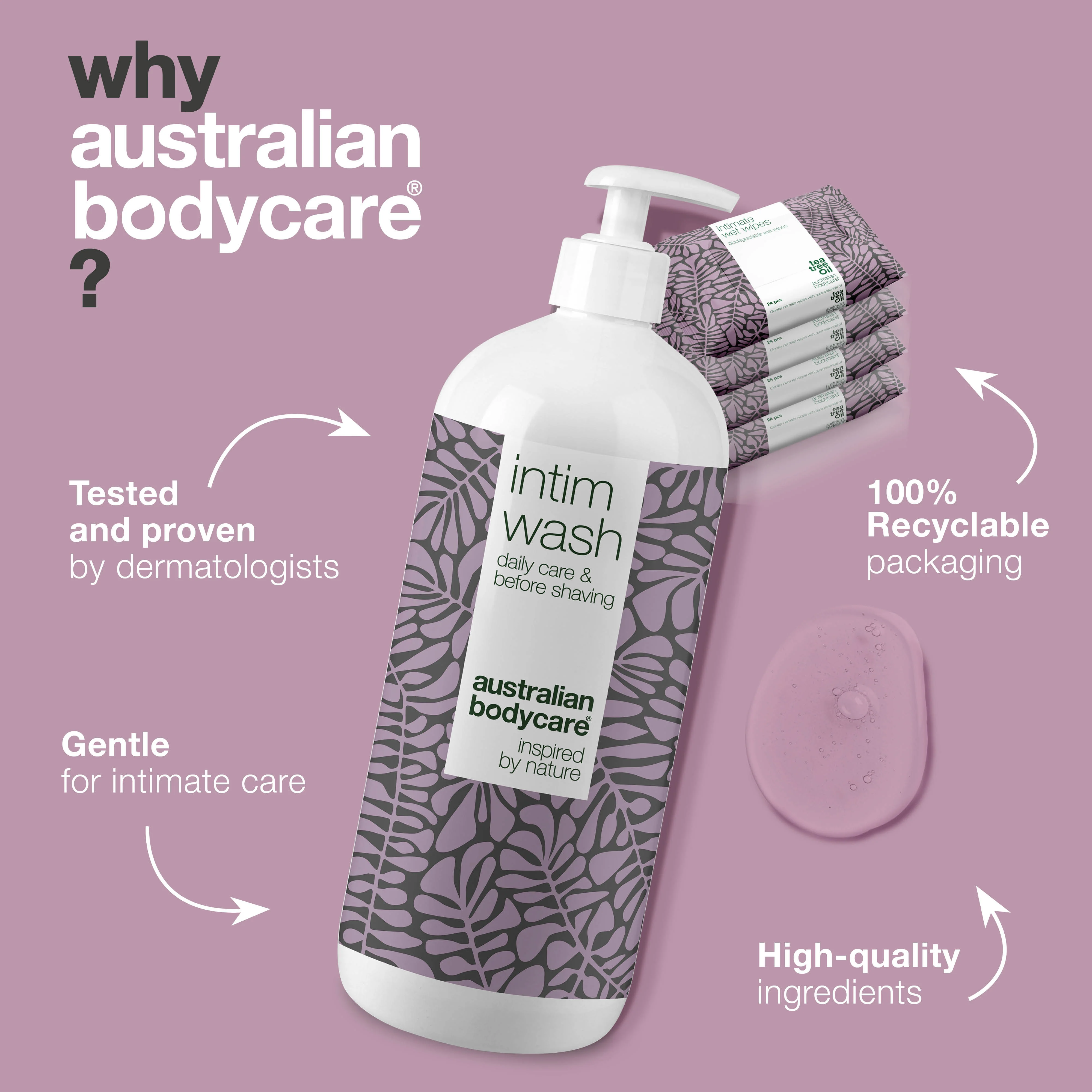 Kit for intimate care — Intimate soap and wet wipes for itch, burn and unwanted odour - Image 4