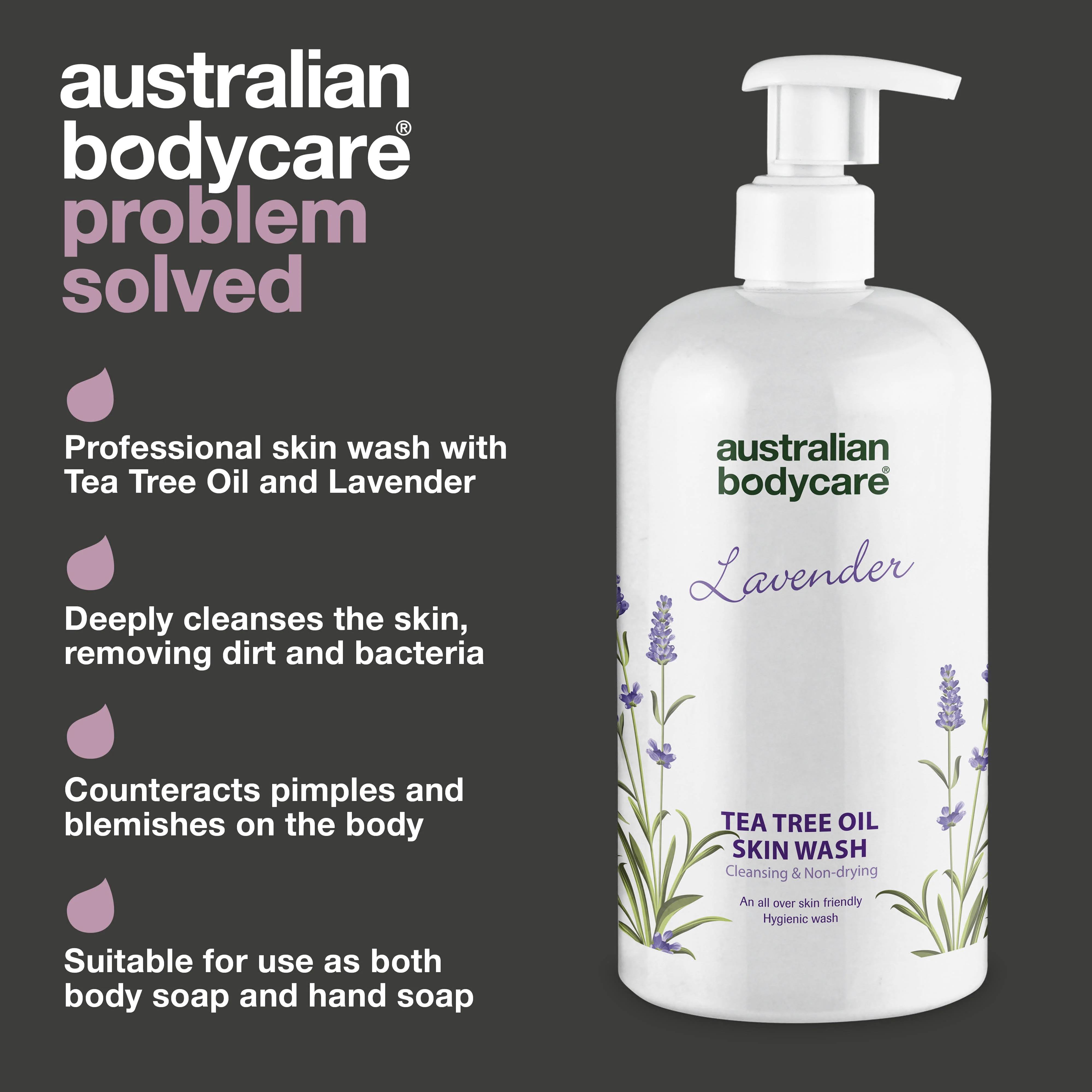 Professional Lavender Skin Wash — Professional Shower gel with Tea Tree Oil and Lavender to wash your body daily - Image 3