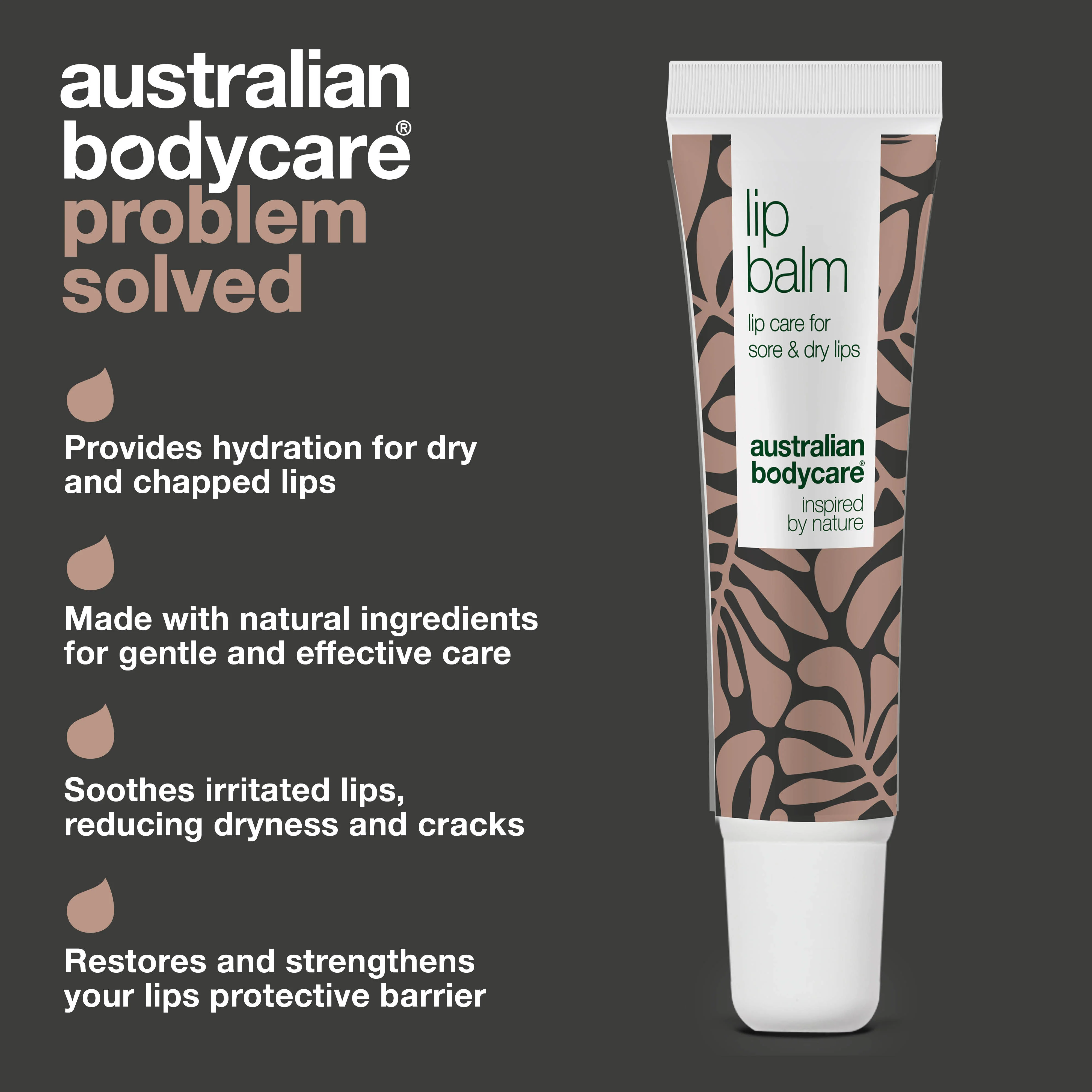 Lip balm for care of dry and chapped lips — Lip balm with Tea Tree Oil for dry lips & care of cold sores - Image 3