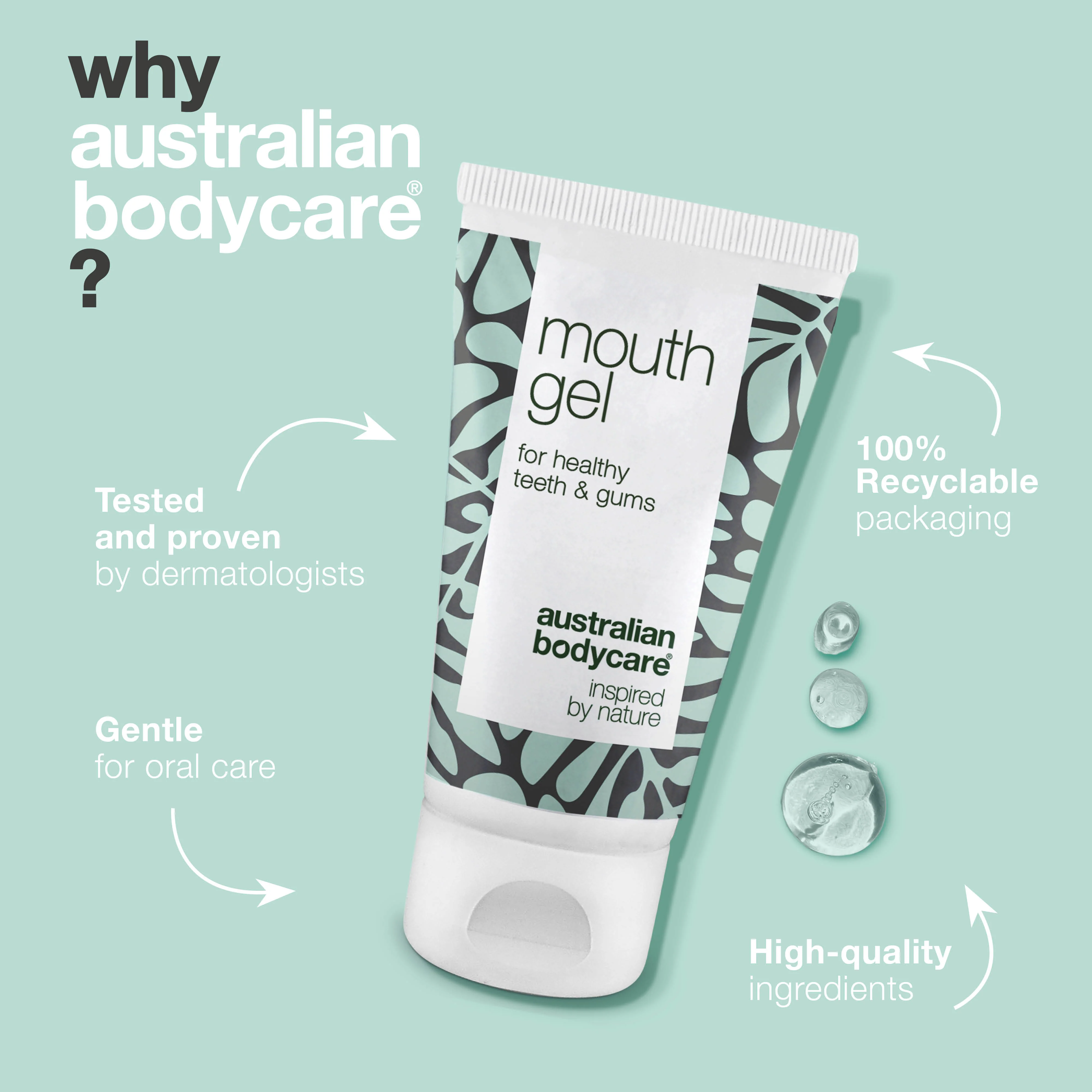 Tea Tree Oil soothing Mouth Gel — Mouth gel for the daily care of mouth ulcers, dry mouth and sore gums - Image 4