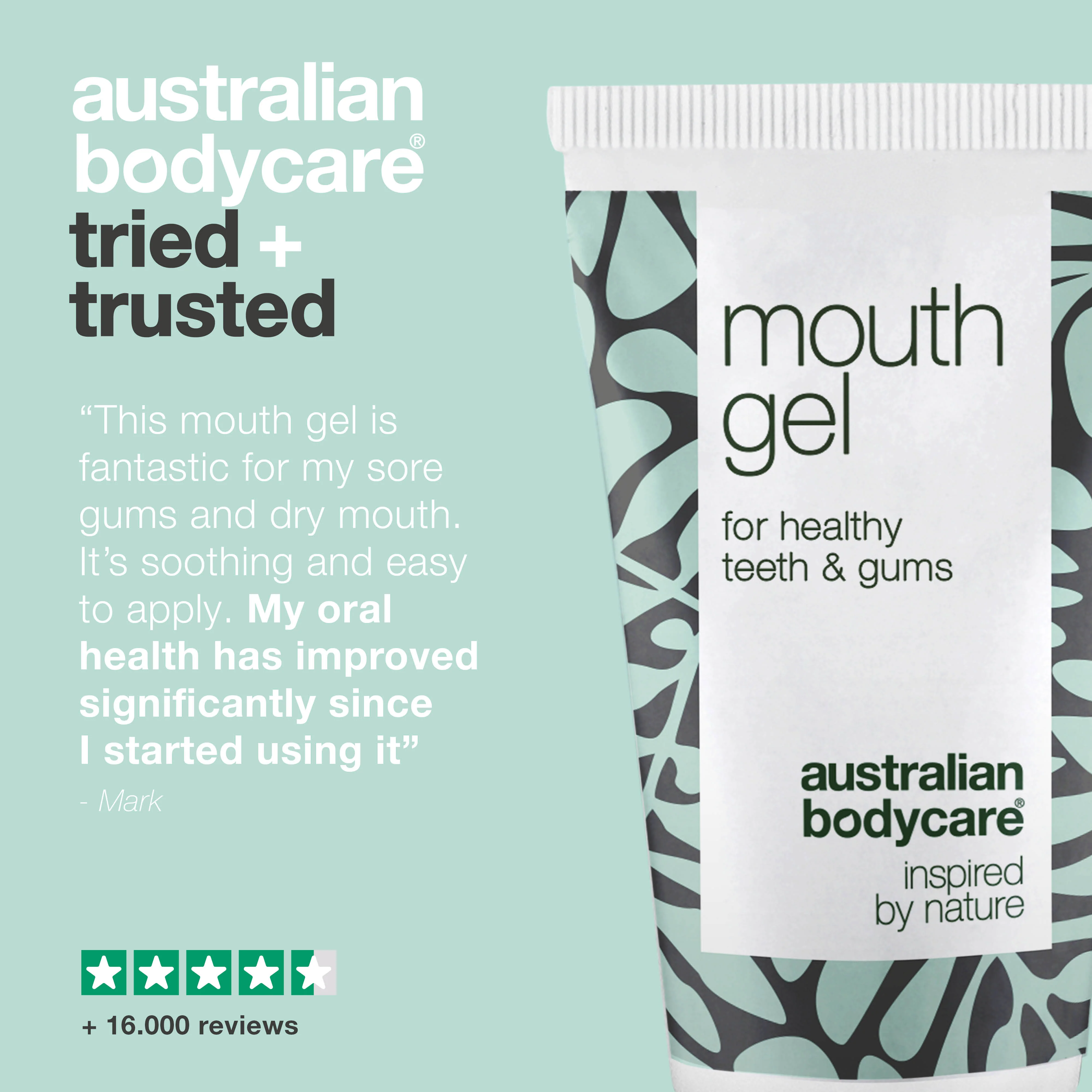 Tea Tree Oil soothing Mouth Gel — Mouth gel for the daily care of mouth ulcers, dry mouth and sore gums - Image 5
