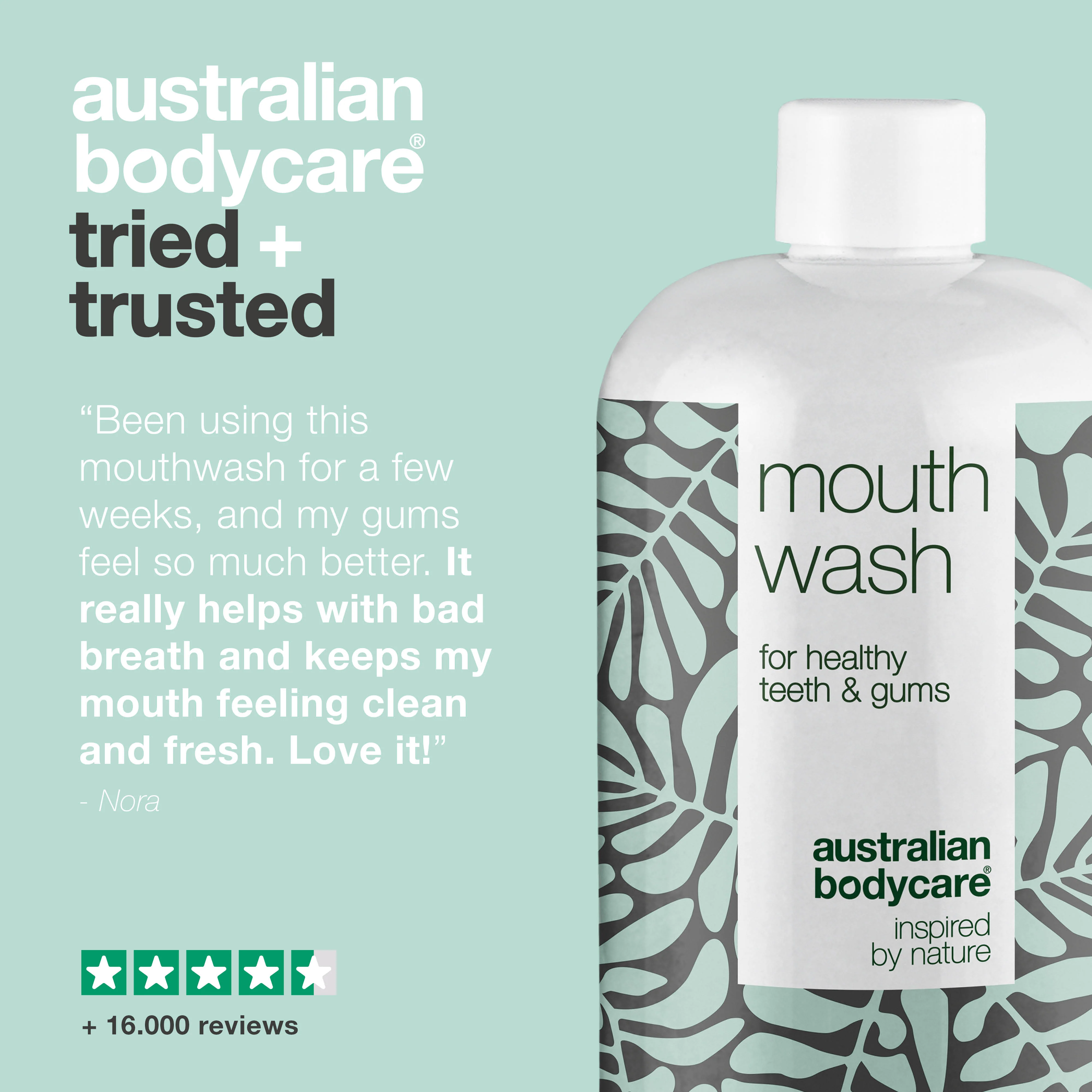 Tea Tree Oil Mouth Wash for a good oral hygiene — Against bad breath and for the daily care of gingivitis, oral thrush and periodontitis - Image 5