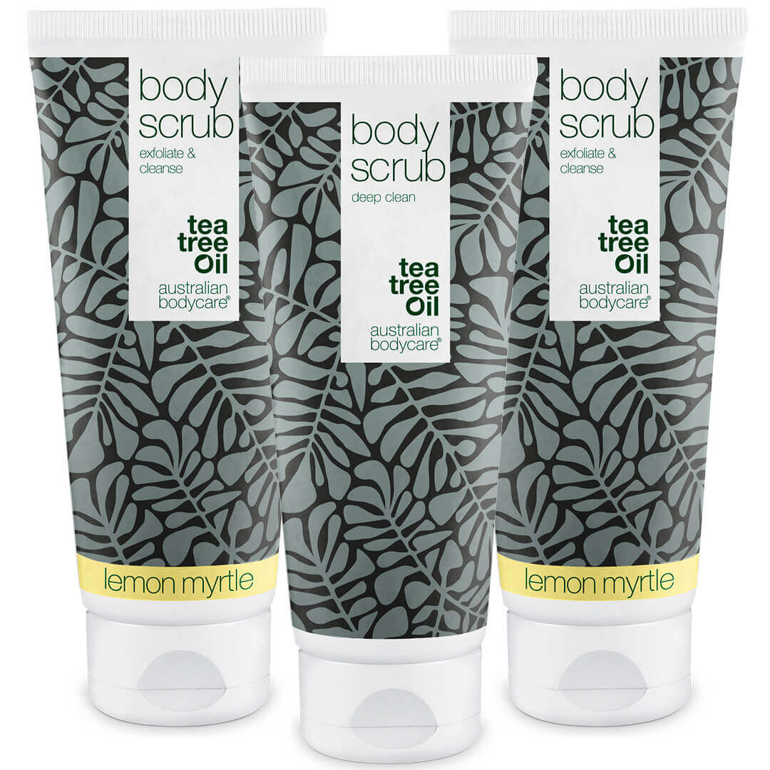 3 Body Scrubs - offer pack — Package offer with 3 Body Scrubs (200 ml): Tea Tree Oil & Lemon Myrtle