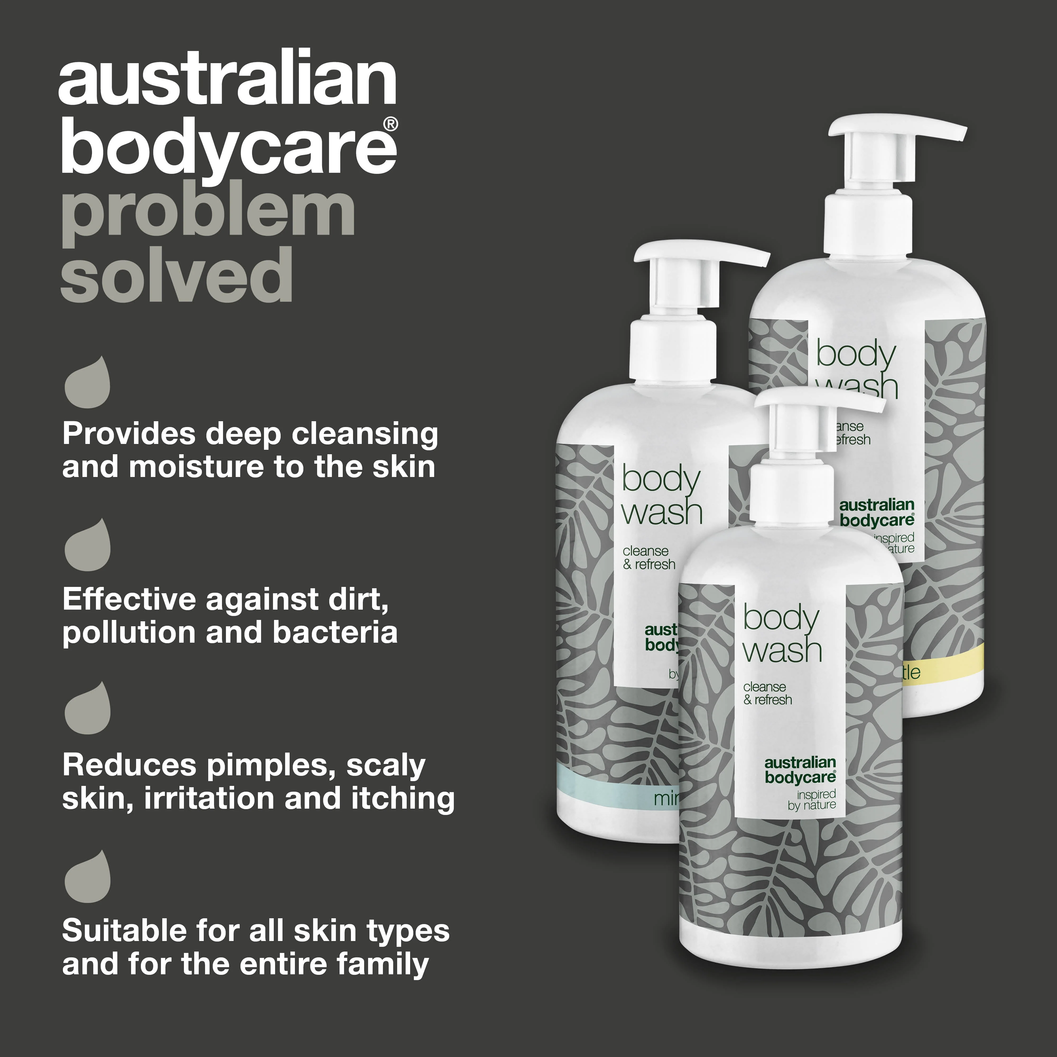 3 Body Wash - offer pack — Package offer with 3 x Body Wash (500 ml): Tea Tree Oil, Lemon Myrtle & Mint - Image 3