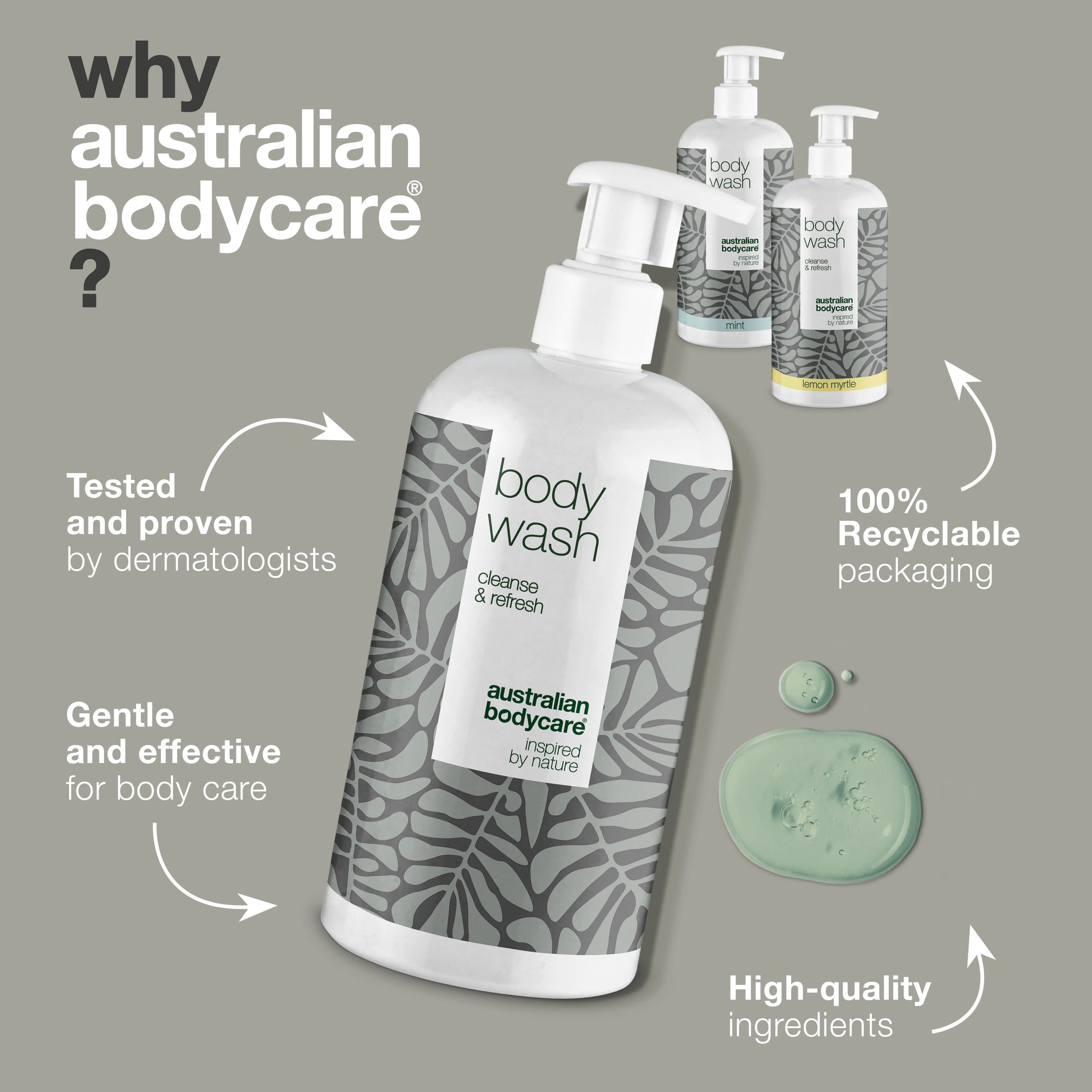 3 Body Wash - offer pack — Package offer with 3 x Body Wash (500 ml): Tea Tree Oil, Lemon Myrtle & Mint - Image 4