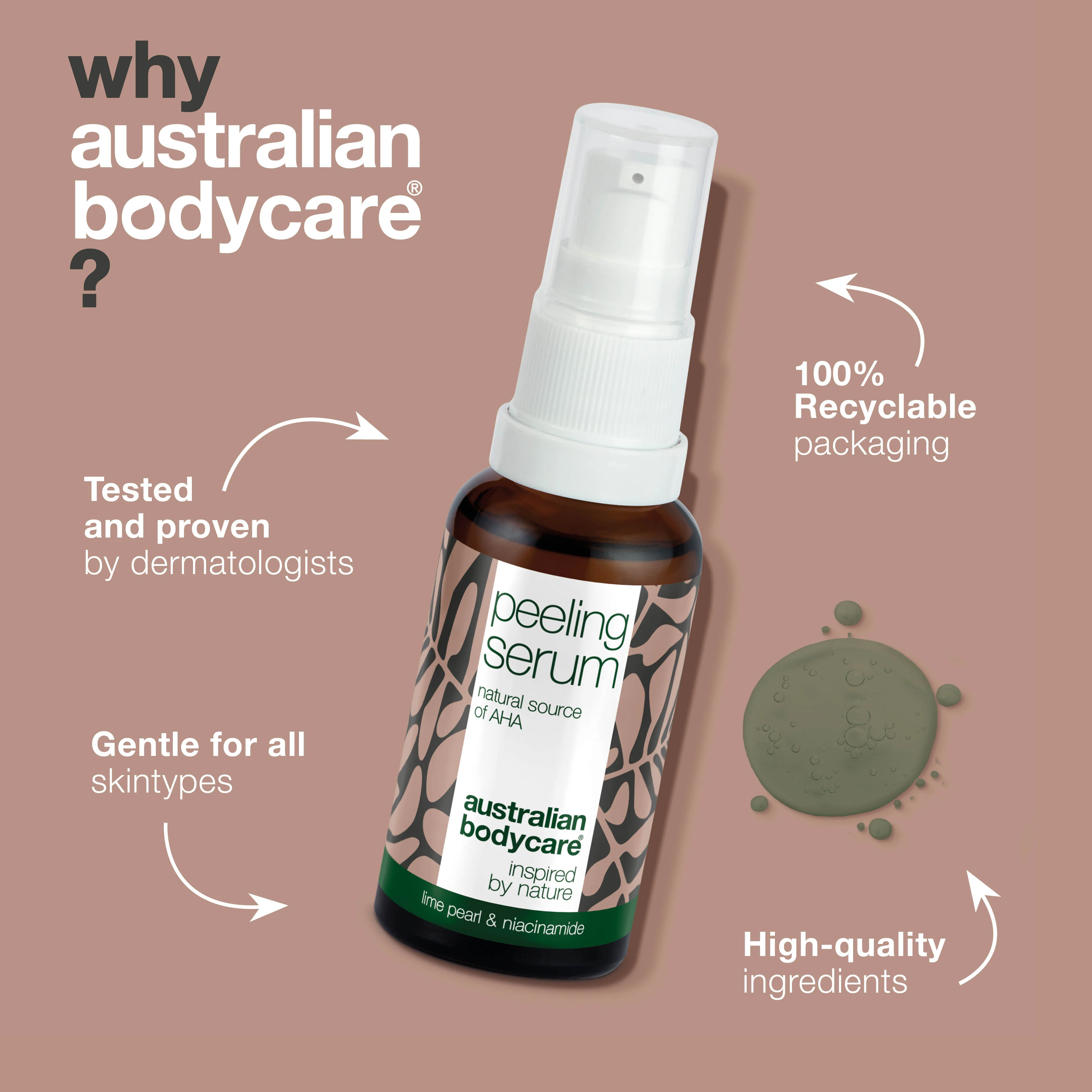 AHA Peeling Serum – Exfoliates for smoother and fresher skin — AHA Peeling Serum removes dead skin cells, evens texture, and boosts glow. With Lime Pearl, Niacinamide, and Allantoin. - Image 4