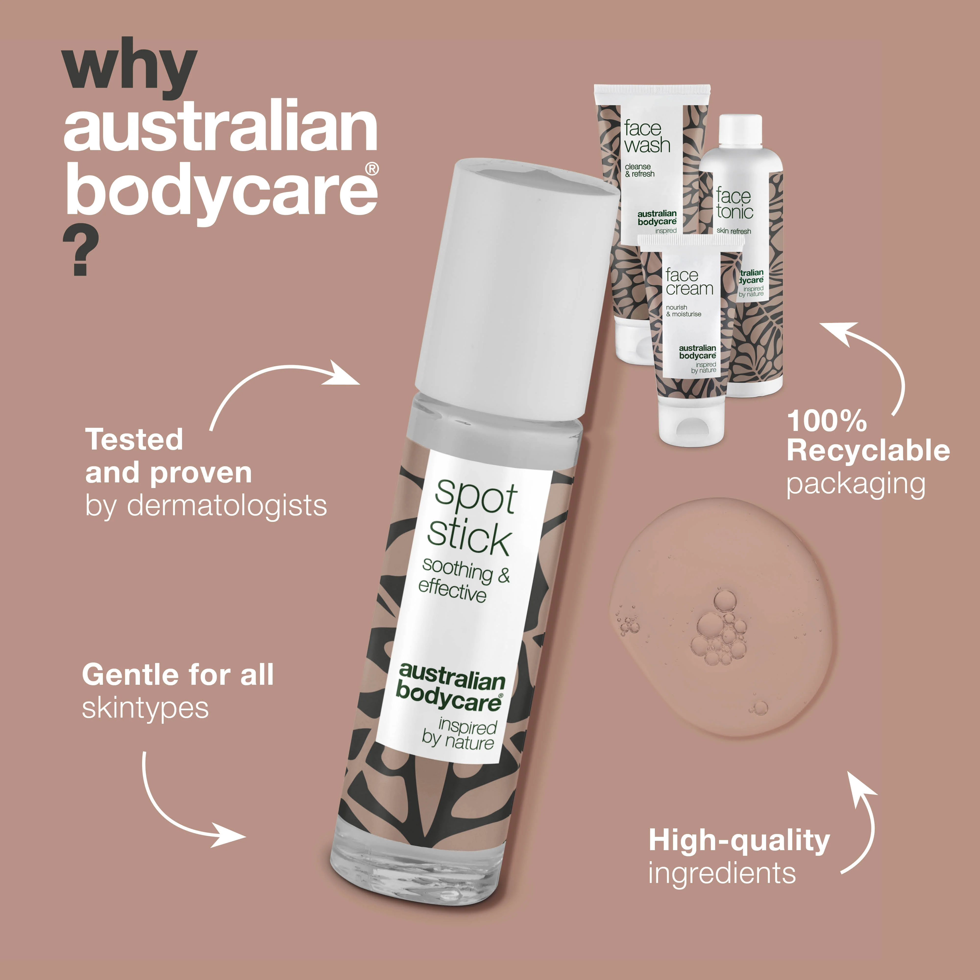 Skin care set for spots on forehead — 4 facial products to reduce congested skin and spots on forehead & the daily care of forehead acne - Image 4
