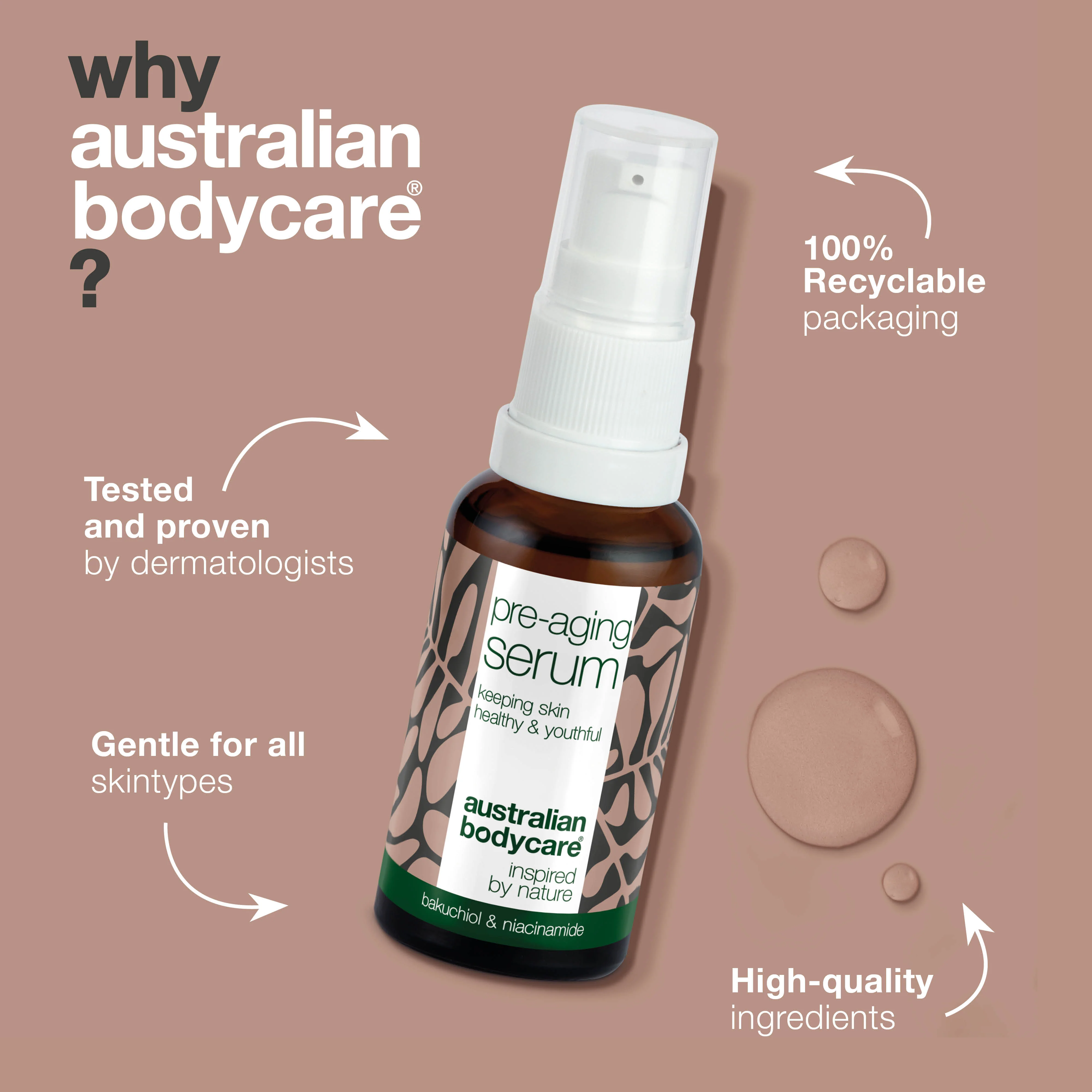 Pre-aging Serum – Prevents wrinkles and fine lines — Pre-aging Serum fights signs of aging and firms the skin with Peptides, Caffeine, and Hyaluronic Acid. Smooths lines and provides intense hydration - Image 4