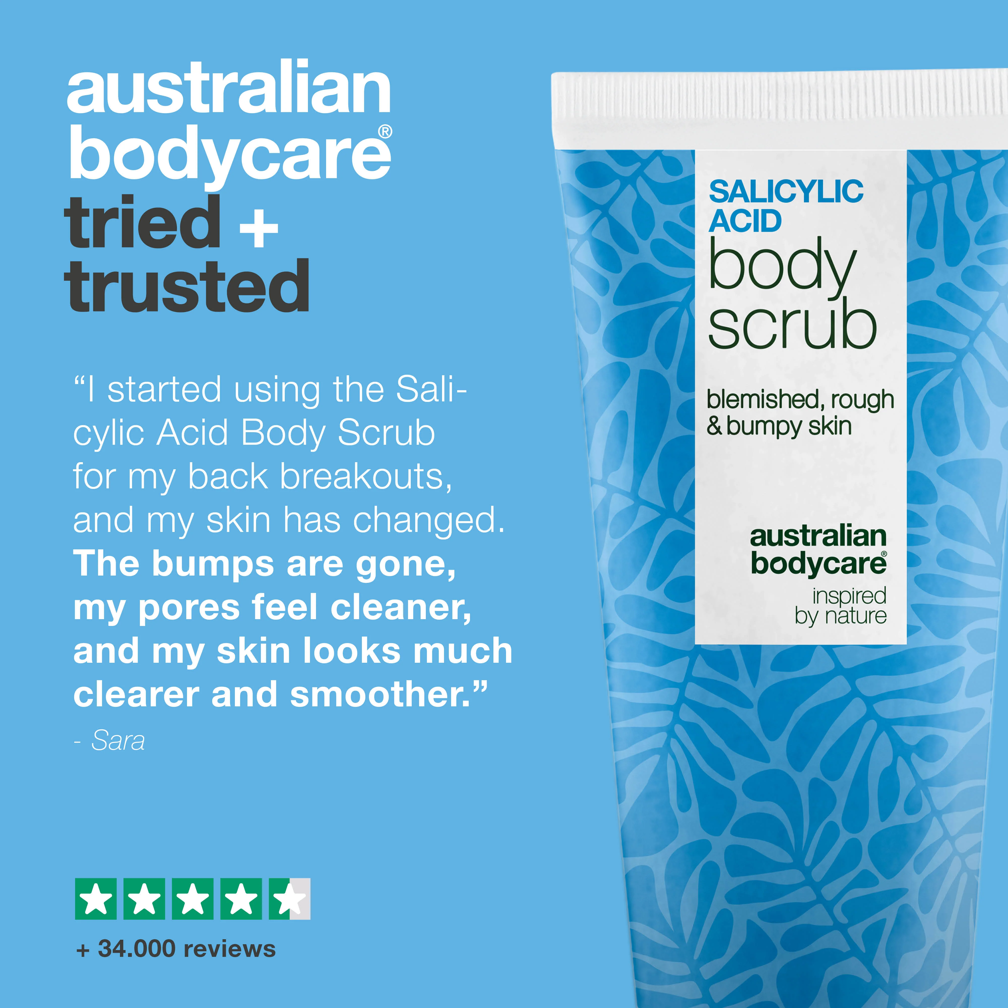 Body Scrub with Salicylic Acid for body breakouts and clogged pores — Body Scrub with Salicylic Acid removes dead skin and prevents bumps. With Salicylic Acid, Glycolic Acid, Glycerin, and Allantoin. - Image 5