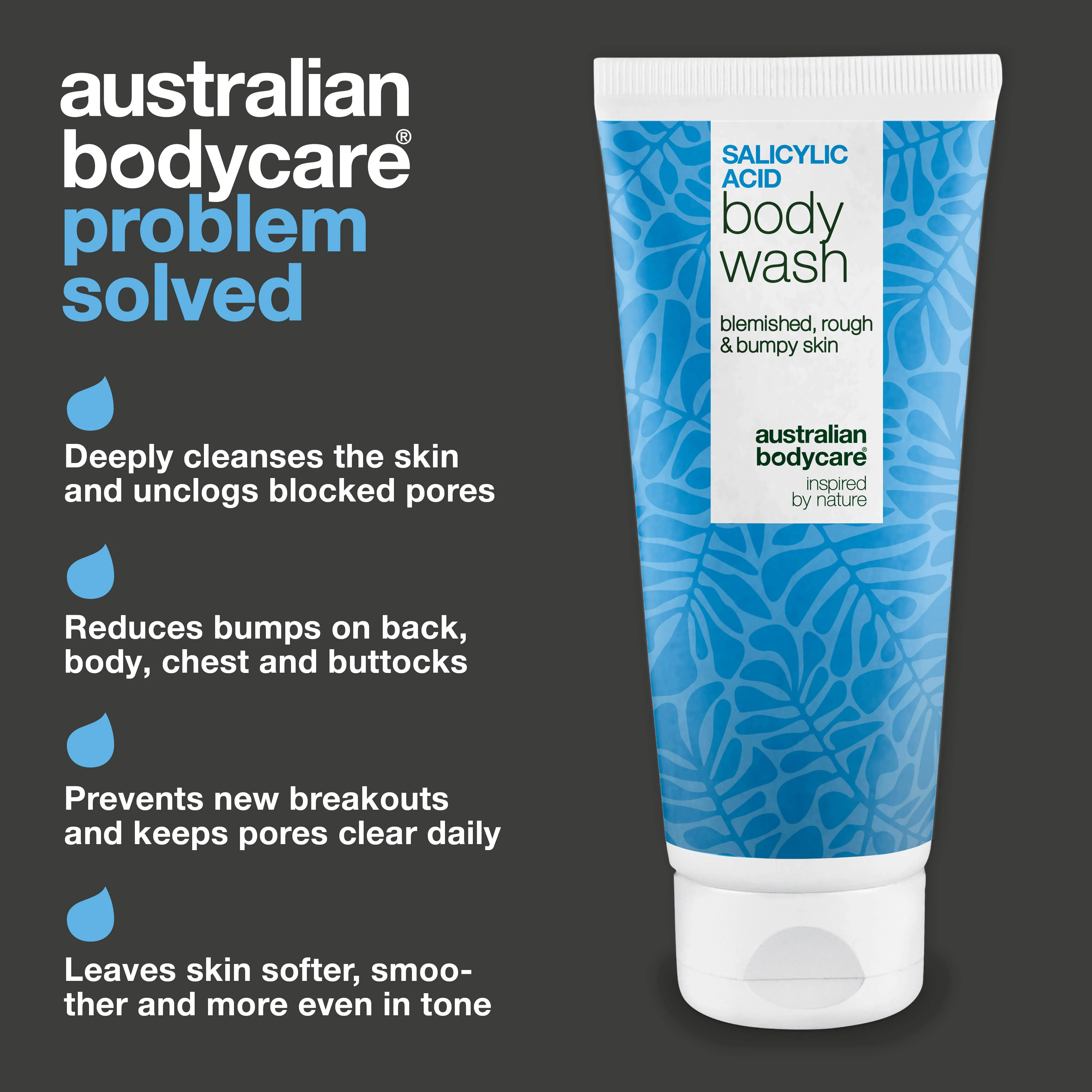 Salicylic Acid Body Wash for Back and Body Breakouts — Salicylic Acid Body Wash clears clogged pores and bumps. With salicylic acid, niacinamide, zinc PCA and hydrating glycerin. - Image 3