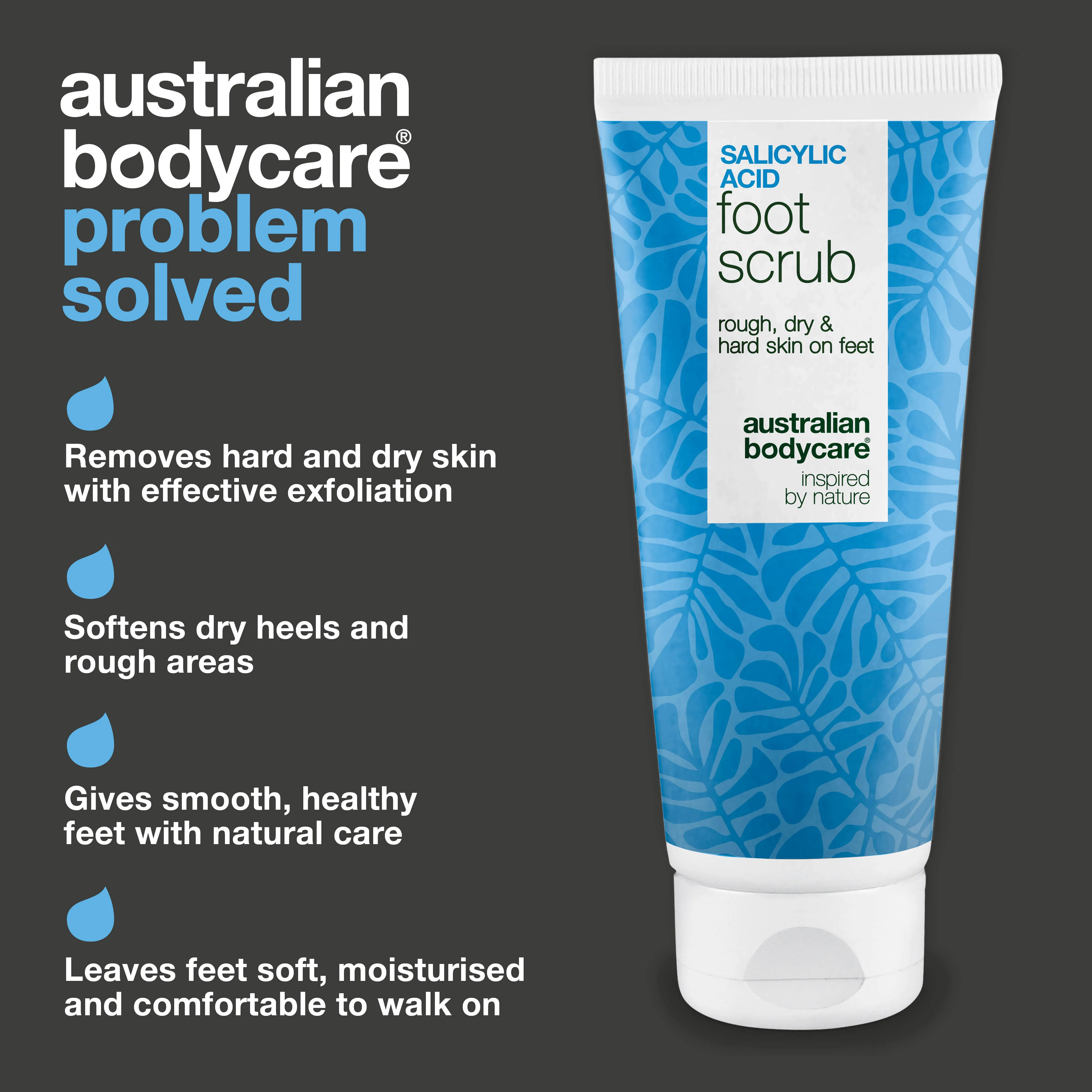 Salicylic Acid Foot Scrub – removes hard, dry and rough skin — Foot Scrub with Salicylic Acid treats rough, cracked heels. Deeply exfoliates and hydrates for soft, refreshed and smooth feet. - Image 3
