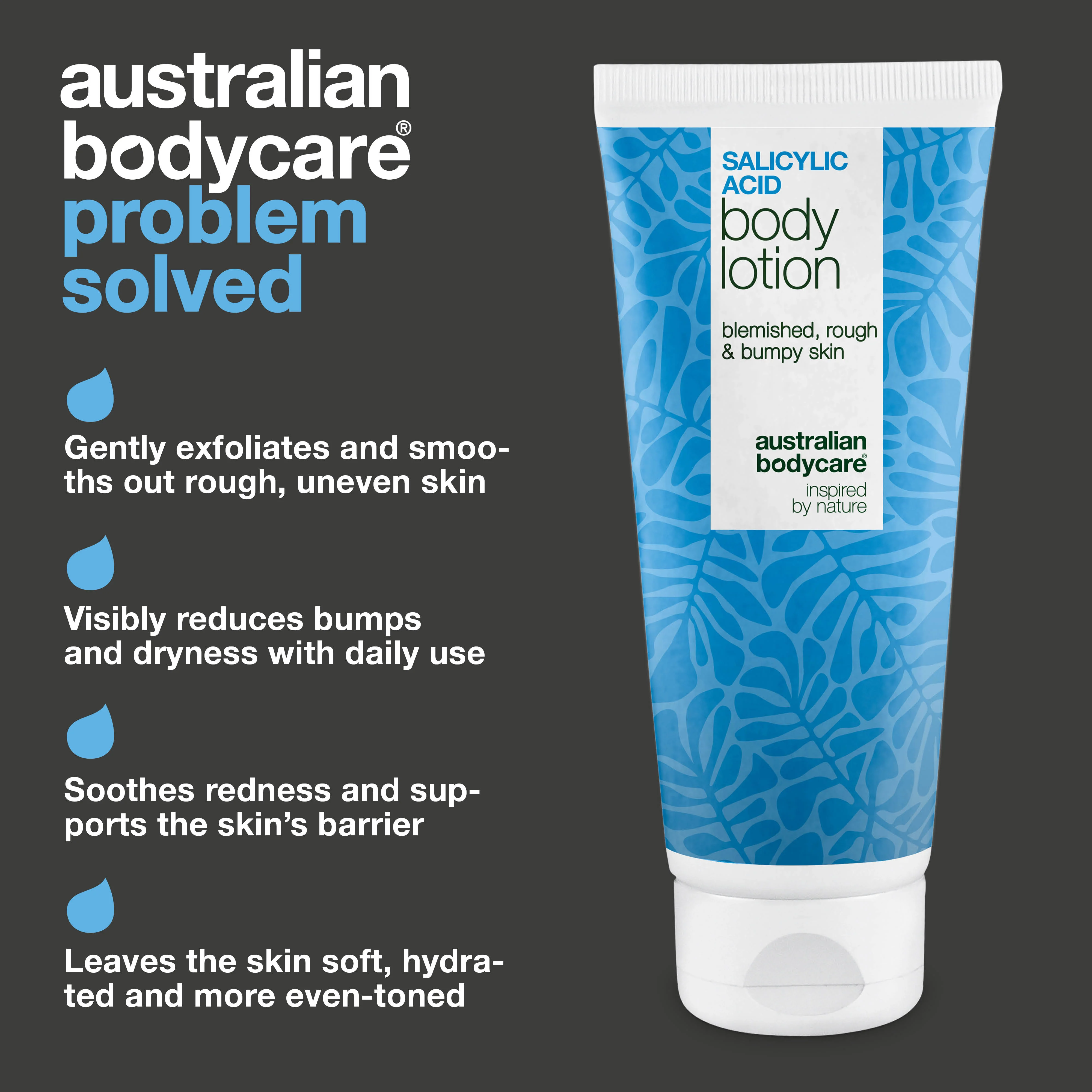 Body lotion with salicylic acid – for blemishes and dry skin — Body lotion with salicylic acid exfoliates, hydrates, and helps reduce blemishes, uneven texture, and dry skin. Perfect for daily use. - Image 3
