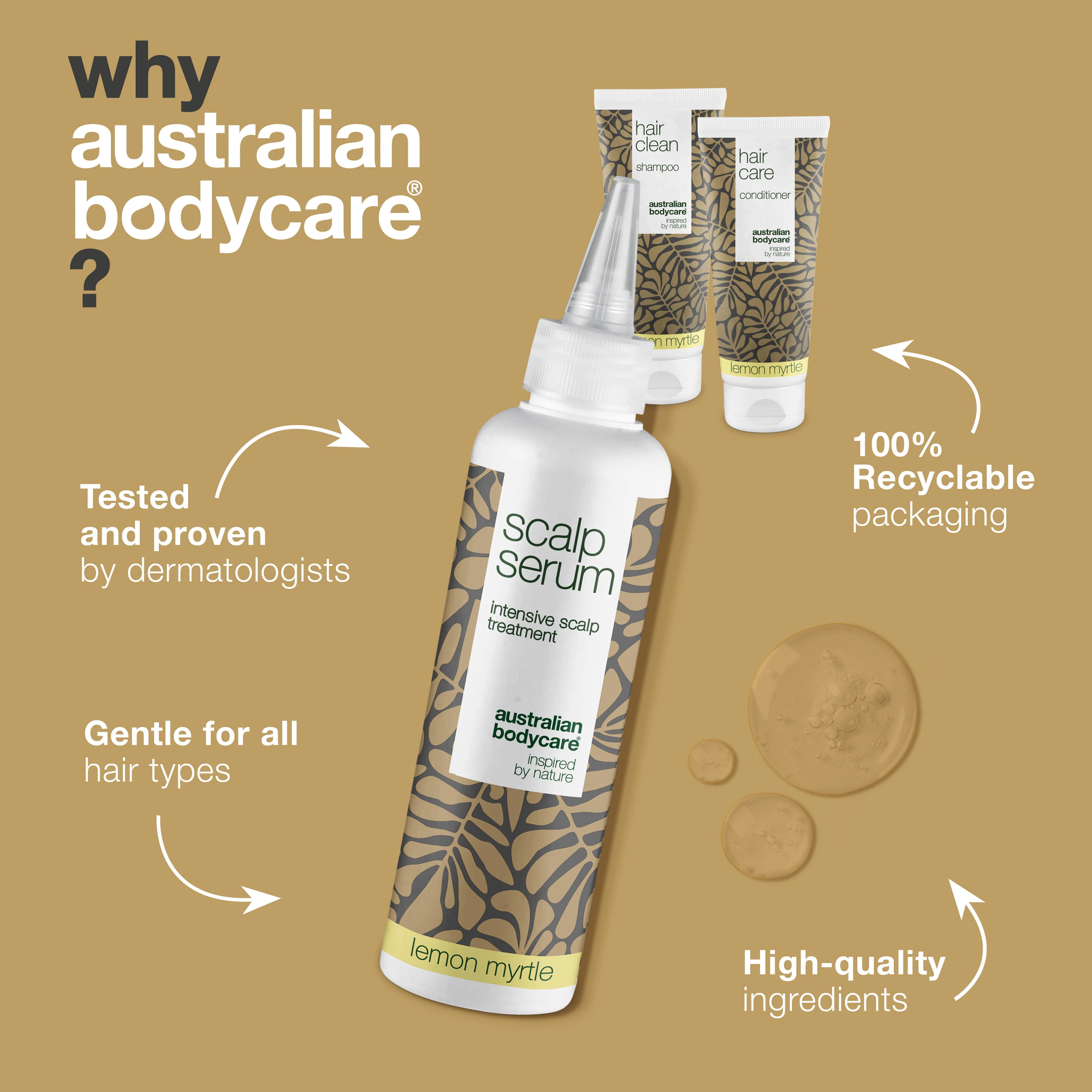 Kit for Scalp Care with Lemon Myrtle — 3x products with Tea Tree Oil and Lemon Myrtle for dandruff and dry scalp - Image 4