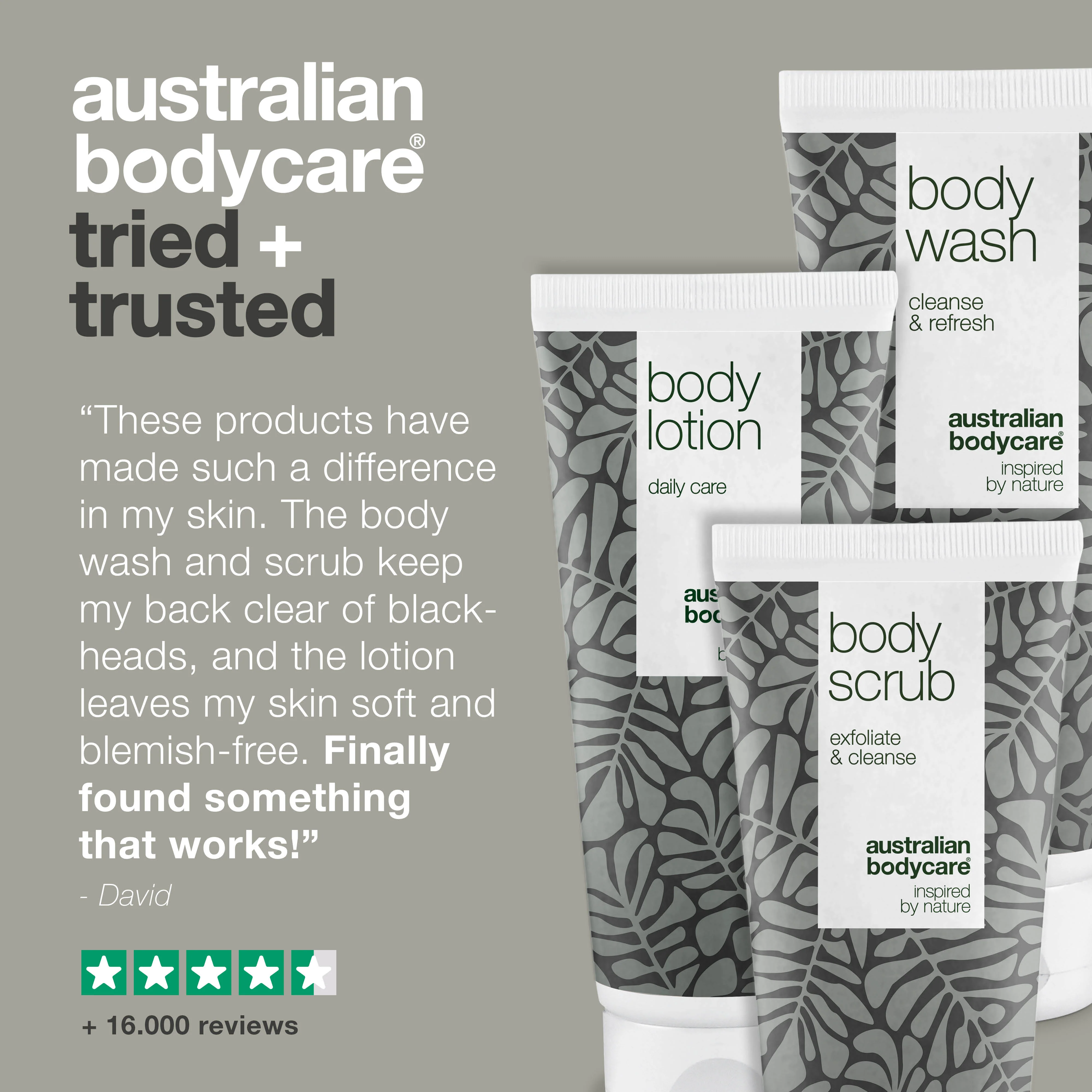 Kit for spots on bum, acne and blackheads on back and bottom — 3 products with natural Tea Tree Oil - Image 5
