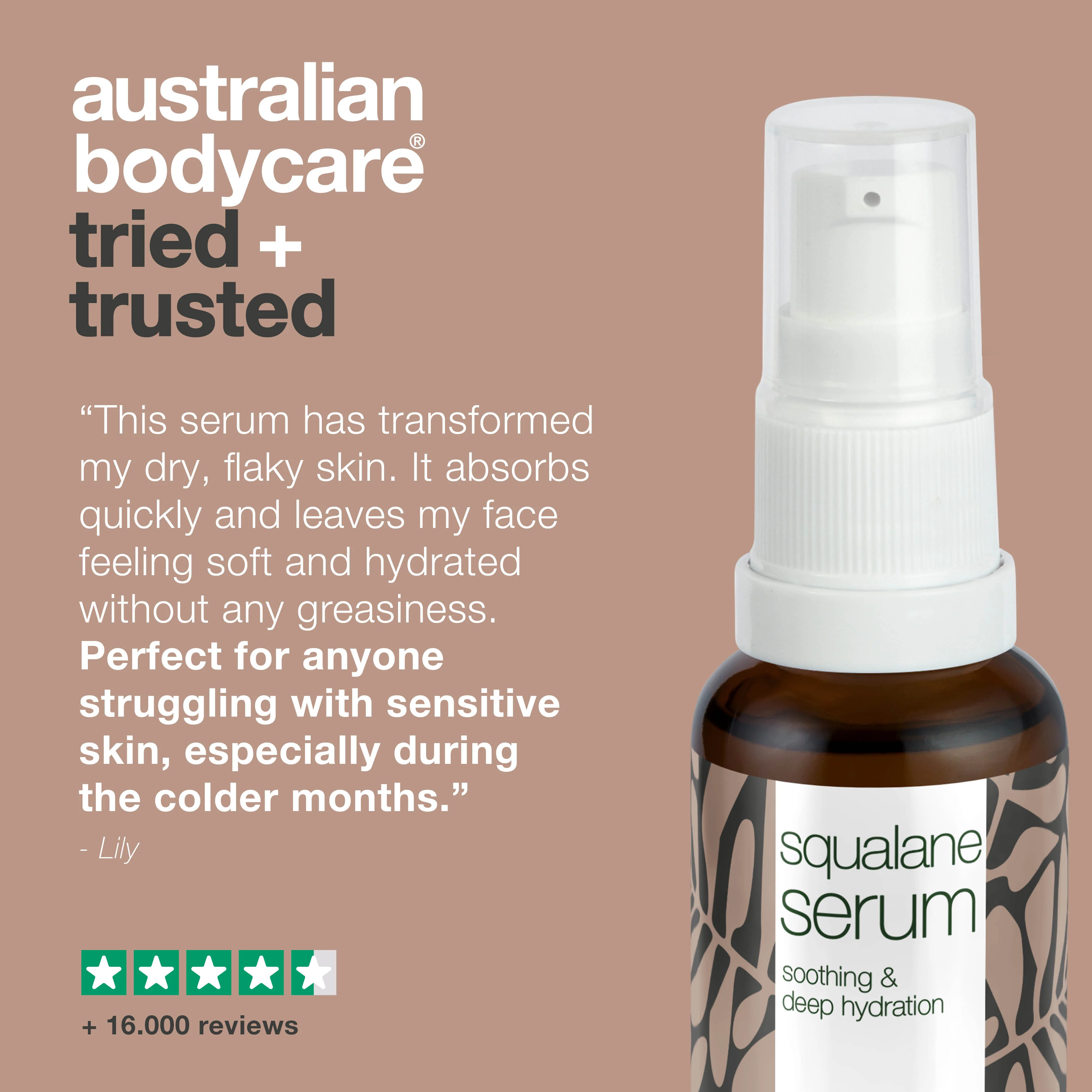 Moisturizing Face Serum with Squalane & Vitamin E — Squalane & Vitamin E provide deep hydration for dry skin. A lightweight, non-greasy serum that leaves your skin soft and smooth. - Image 5
